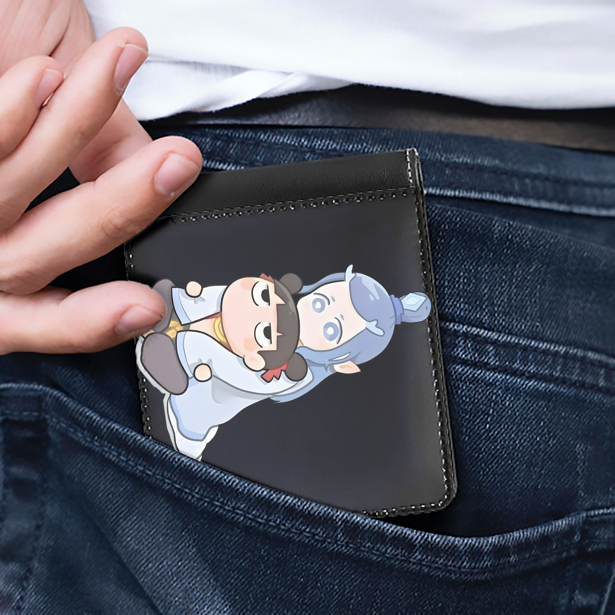 （画像用） Ne Zha 2 ナタ 魔童の大暴れ 二つ折り革財布