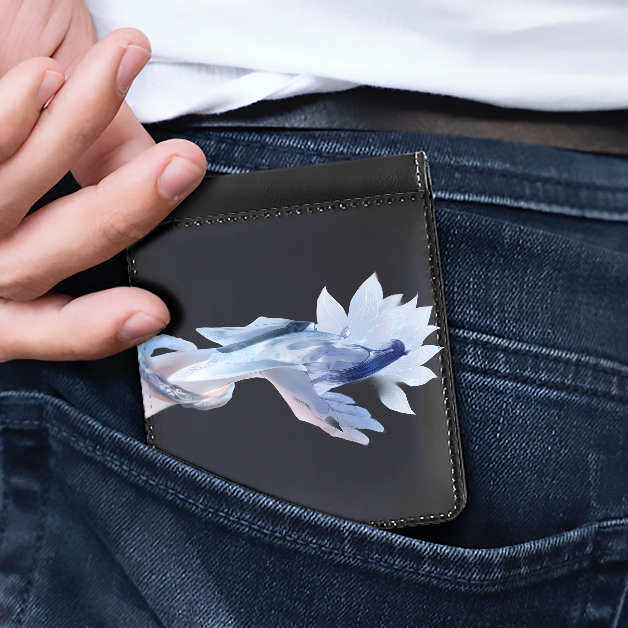 （画像用） Ne Zha 2 ナタ 魔童の大暴れ 二つ折り革財布