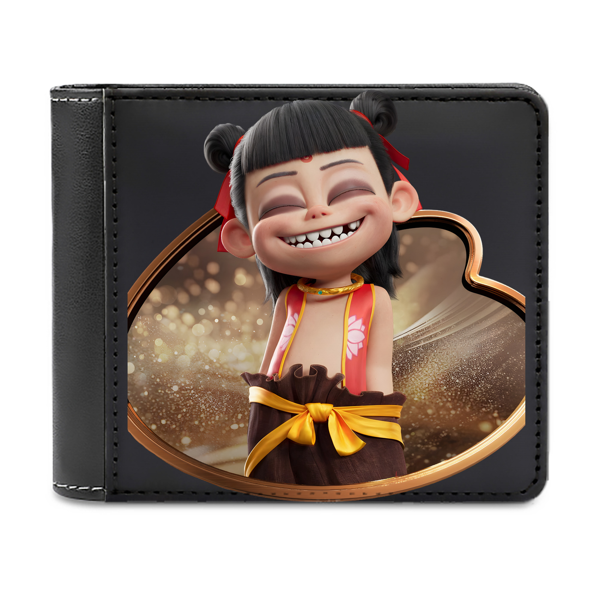 （画像用） Ne Zha 2 ナタ 魔童の大暴れ 二つ折り革財布