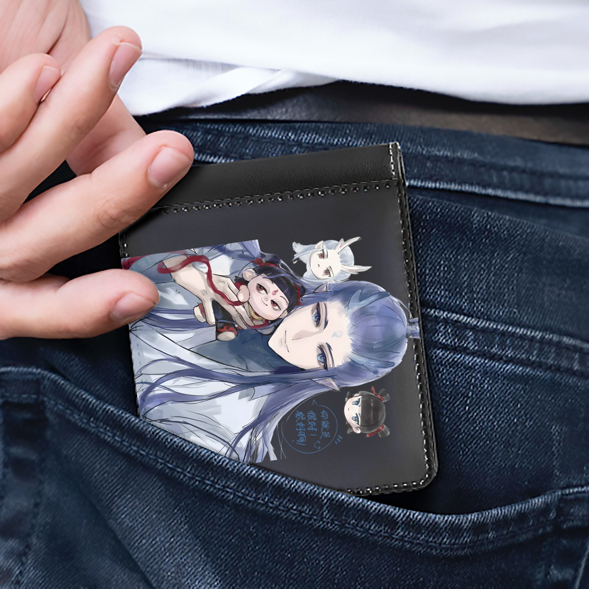 （画像用） Ne Zha 2 ナタ 魔童の大暴れ 二つ折り革財布