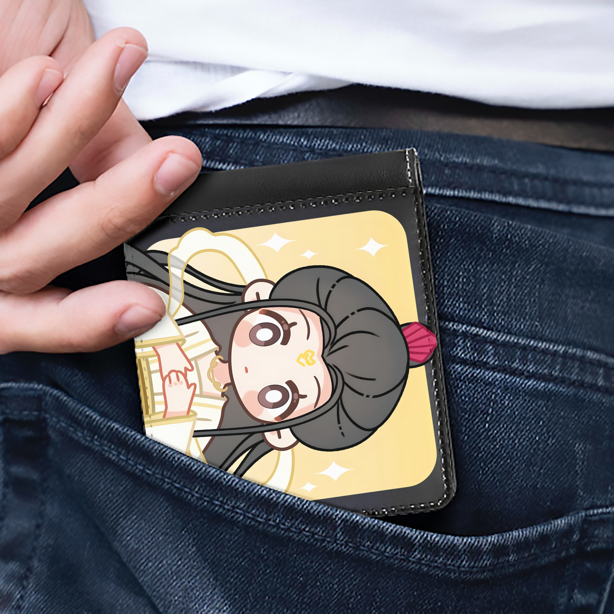 （画像用） Ne Zha 2 ナタ 魔童の大暴れ 二つ折り革財布