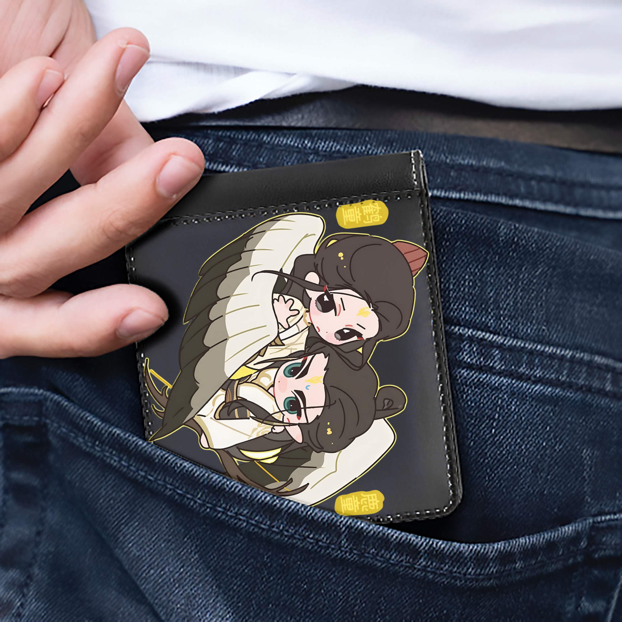 （画像用） Ne Zha 2 ナタ 魔童の大暴れ 二つ折り革財布