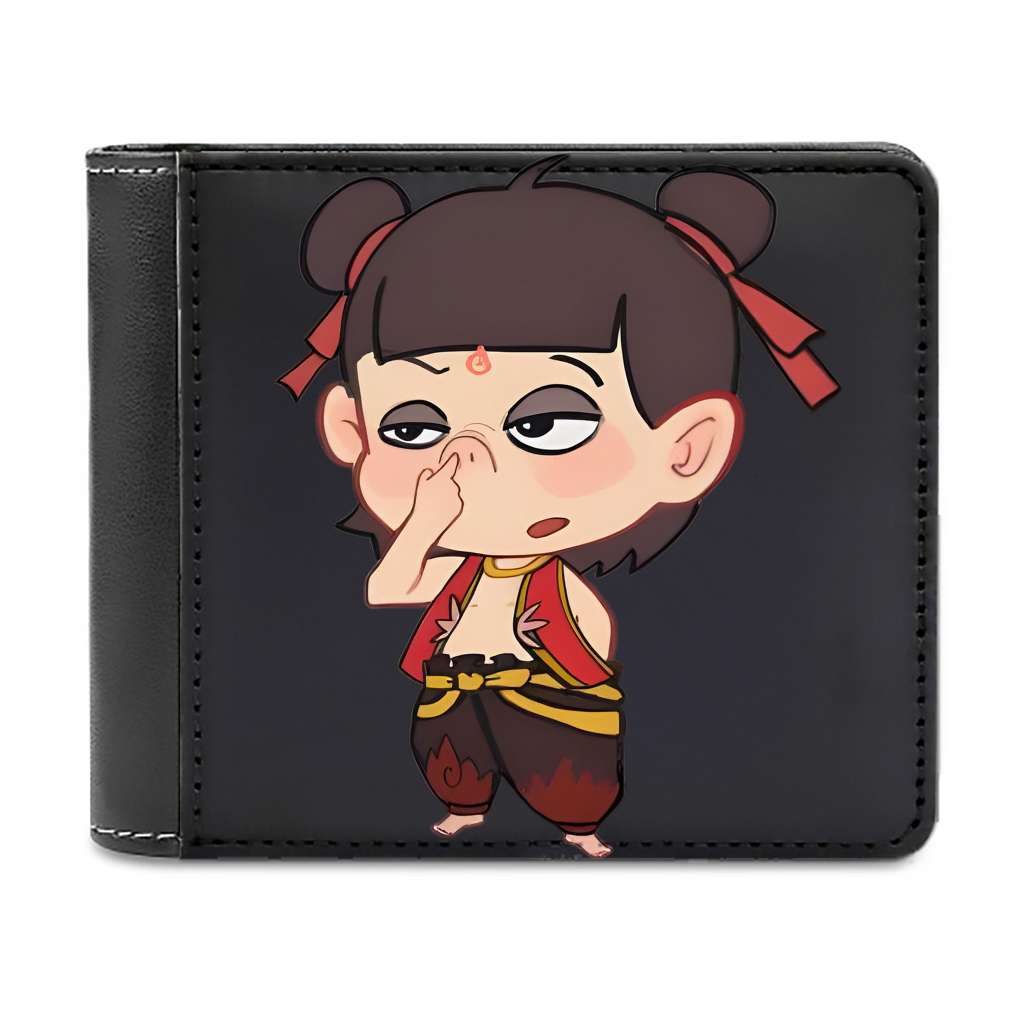 （画像用） Ne Zha 2 ナタ 魔童の大暴れ 二つ折り革財布