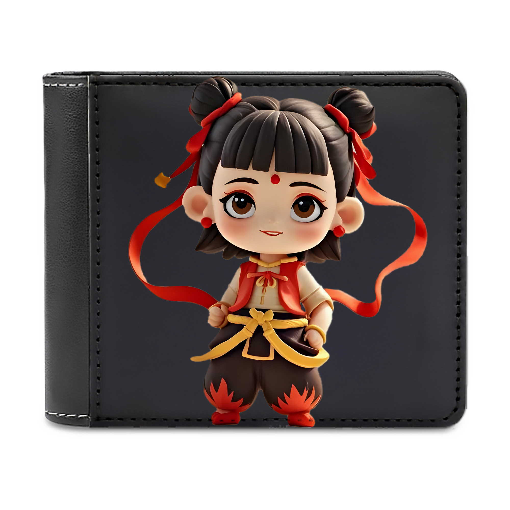 （画像用） Ne Zha 2 ナタ 魔童の大暴れ 二つ折り革財布