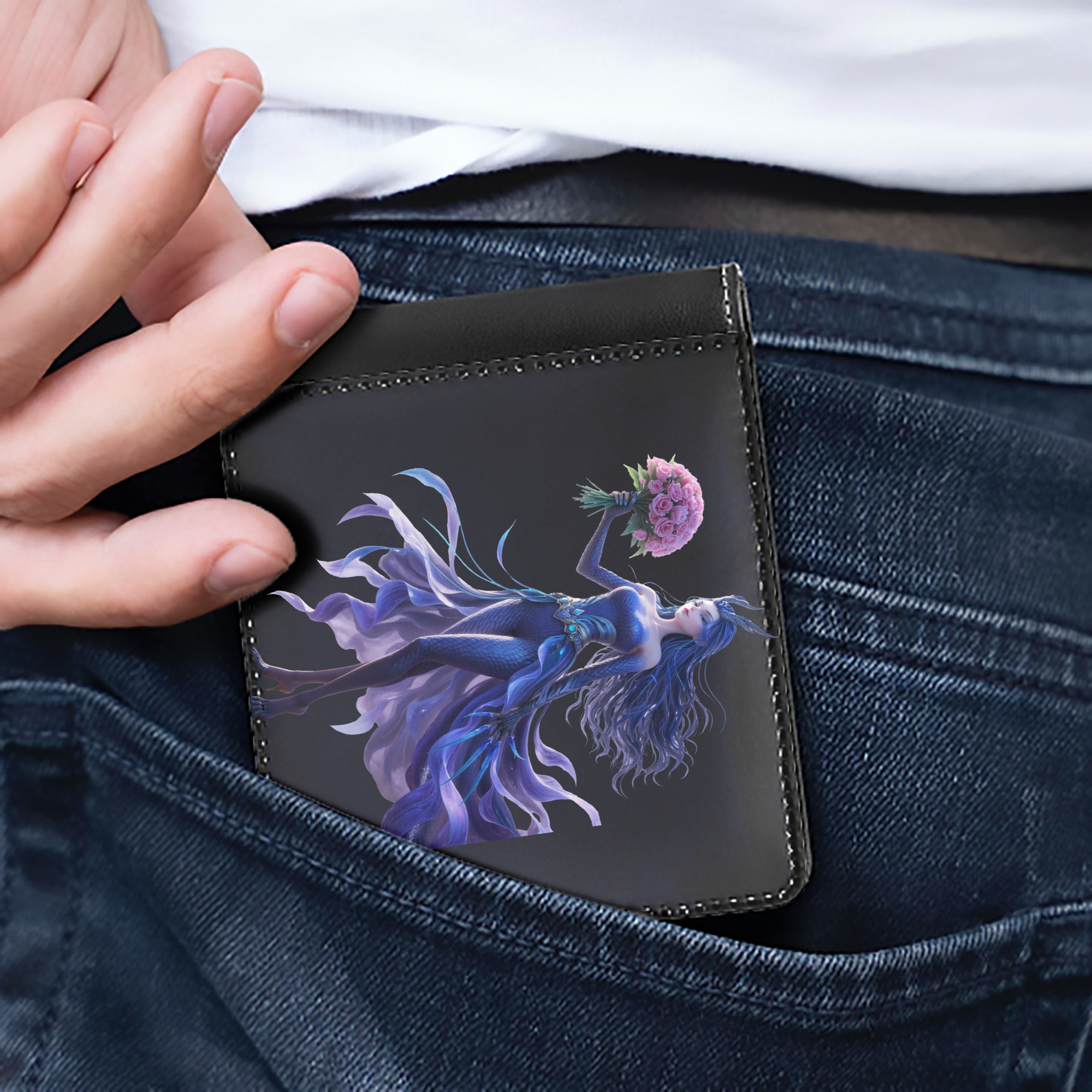 Ne Zha 2 ナタ 魔童の大暴れ 二つ折り革財布