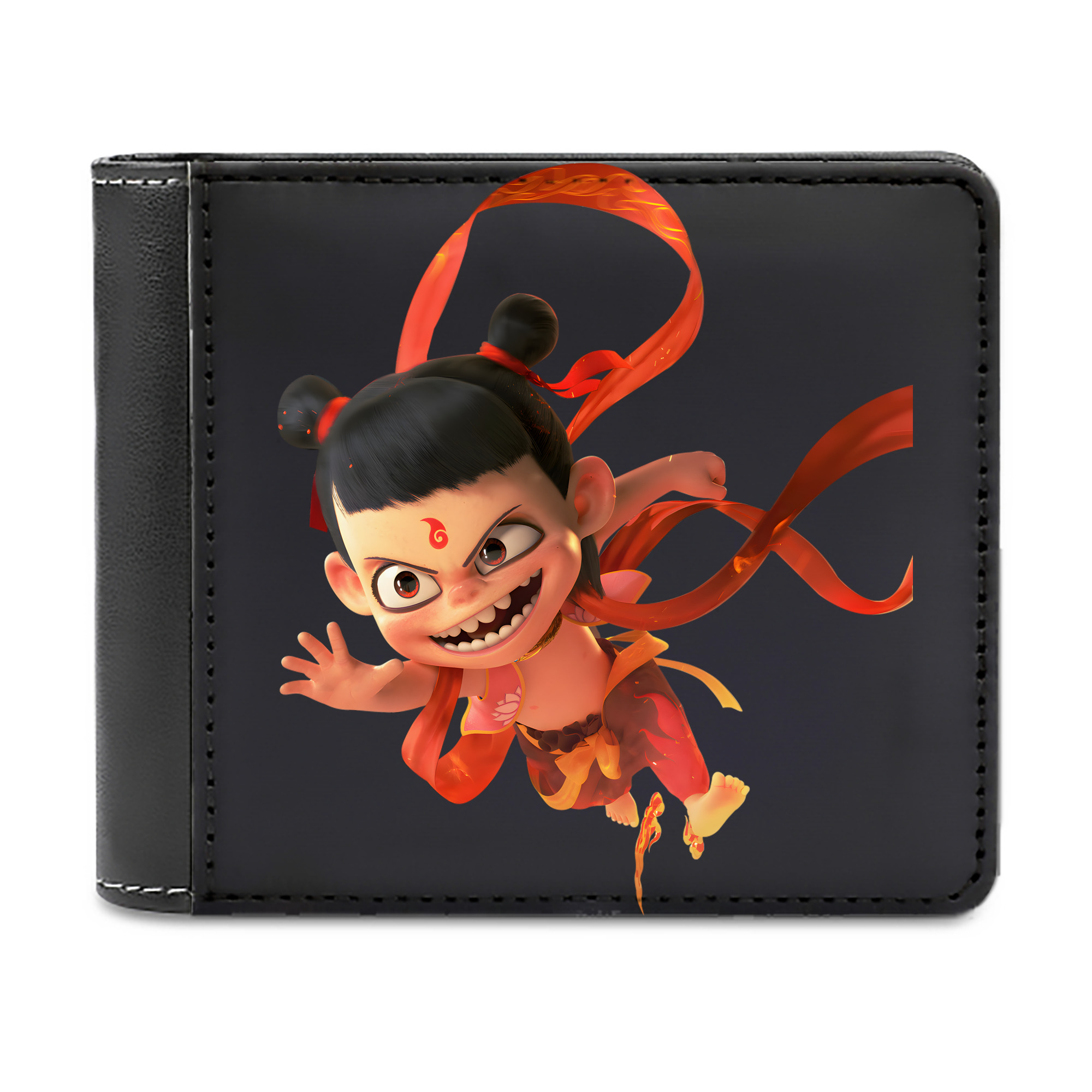 （画像用） Ne Zha 2 ナタ 魔童の大暴れ 二つ折り革財布