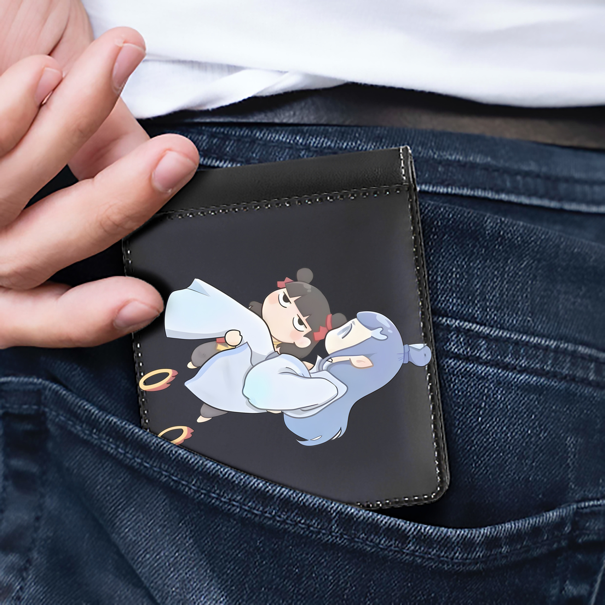 （画像用） Ne Zha 2 ナタ 魔童の大暴れ 二つ折り革財布
