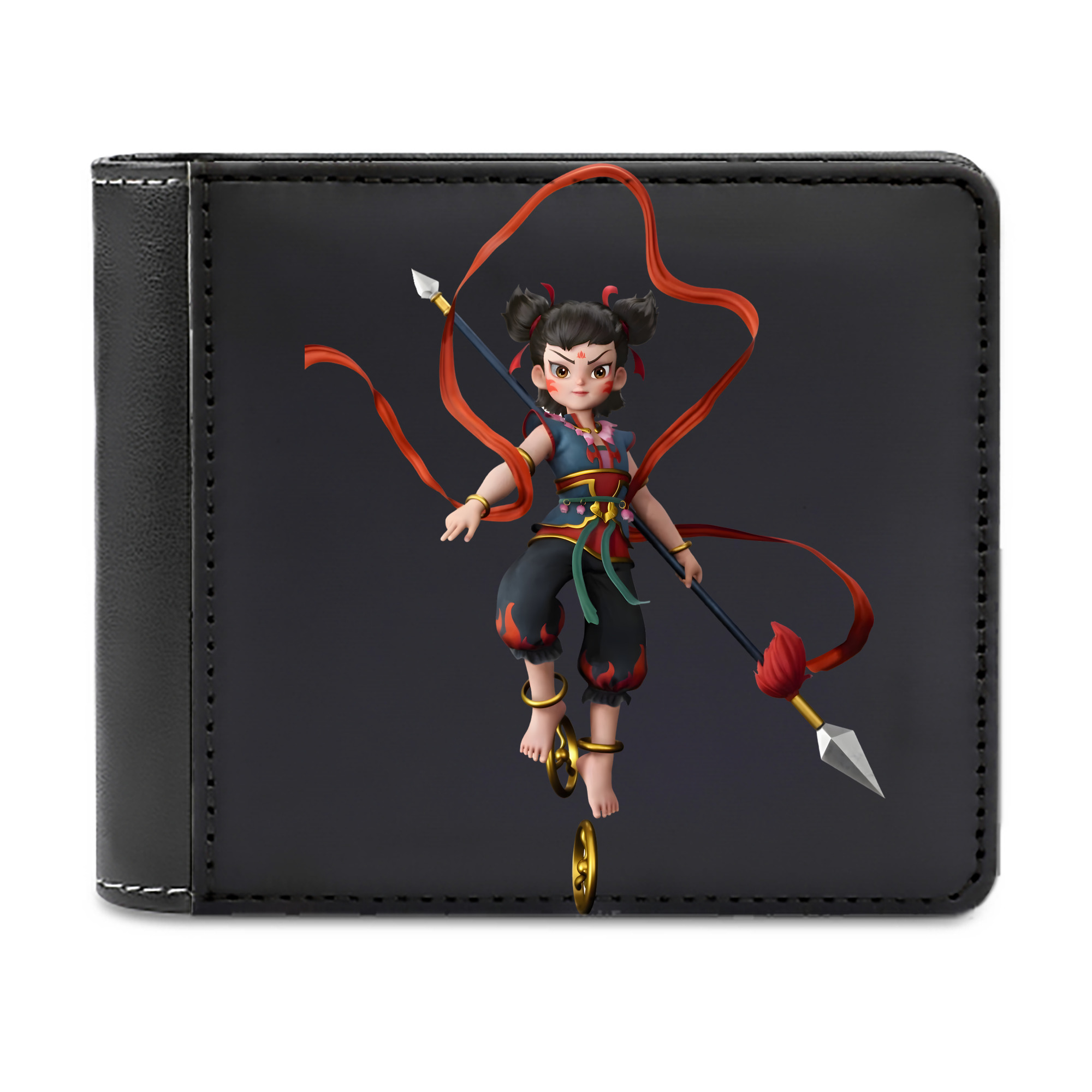 （画像用） Ne Zha 2 ナタ 魔童の大暴れ 二つ折り革財布