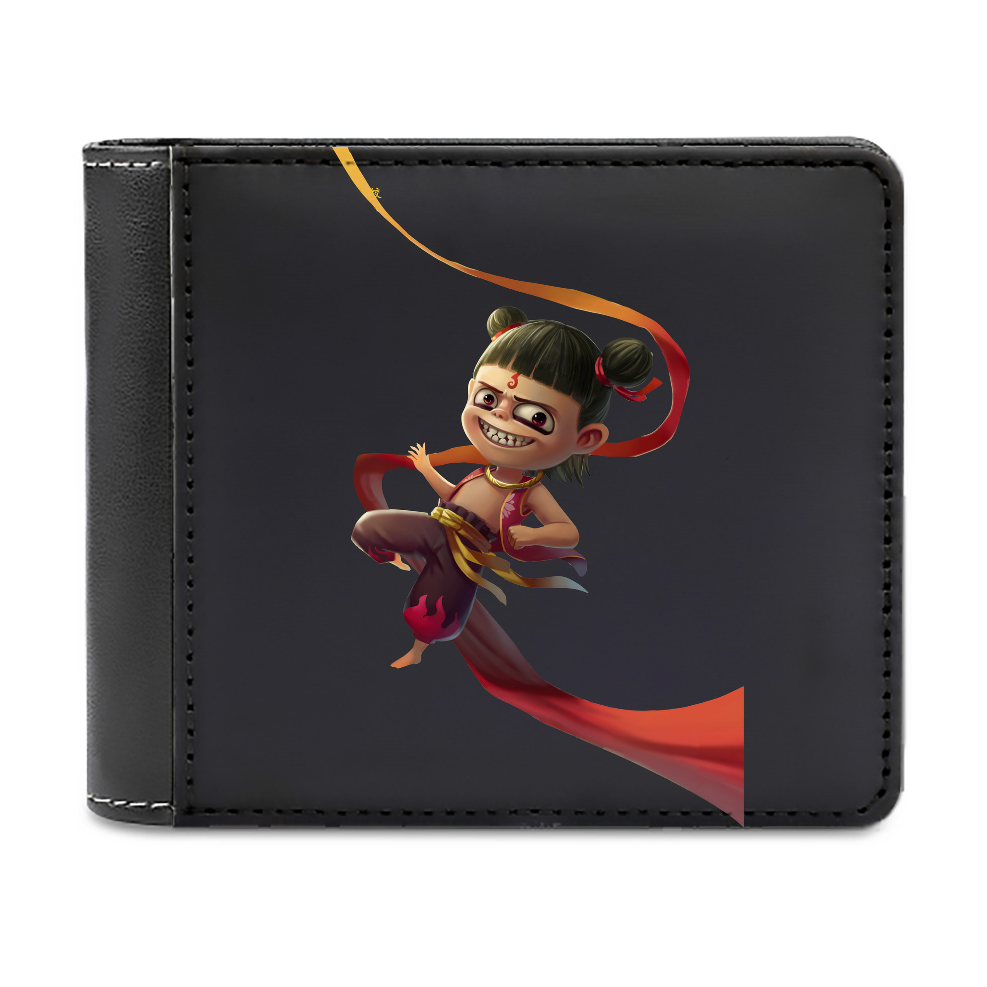 （画像用） Ne Zha 2 ナタ 魔童の大暴れ 二つ折り革財布