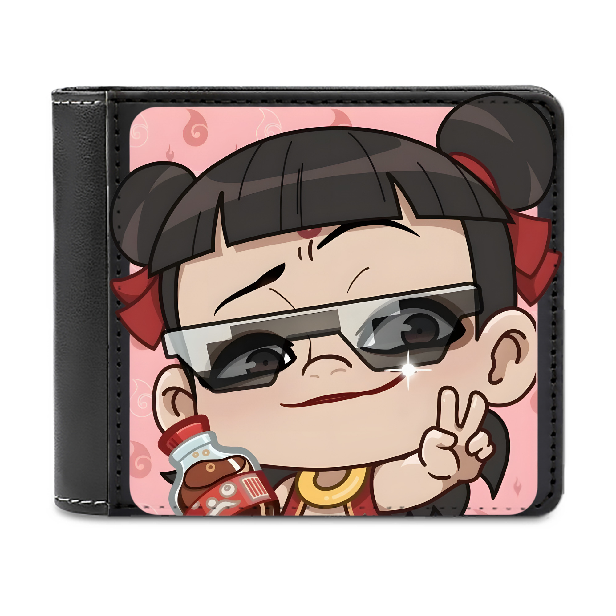 （画像用） Ne Zha 2 ナタ 魔童の大暴れ 二つ折り革財布