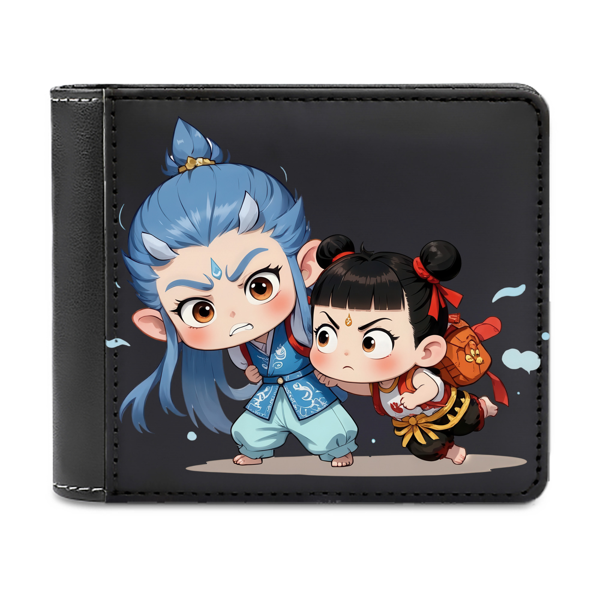（画像用） Ne Zha 2 ナタ 魔童の大暴れ 二つ折り革財布