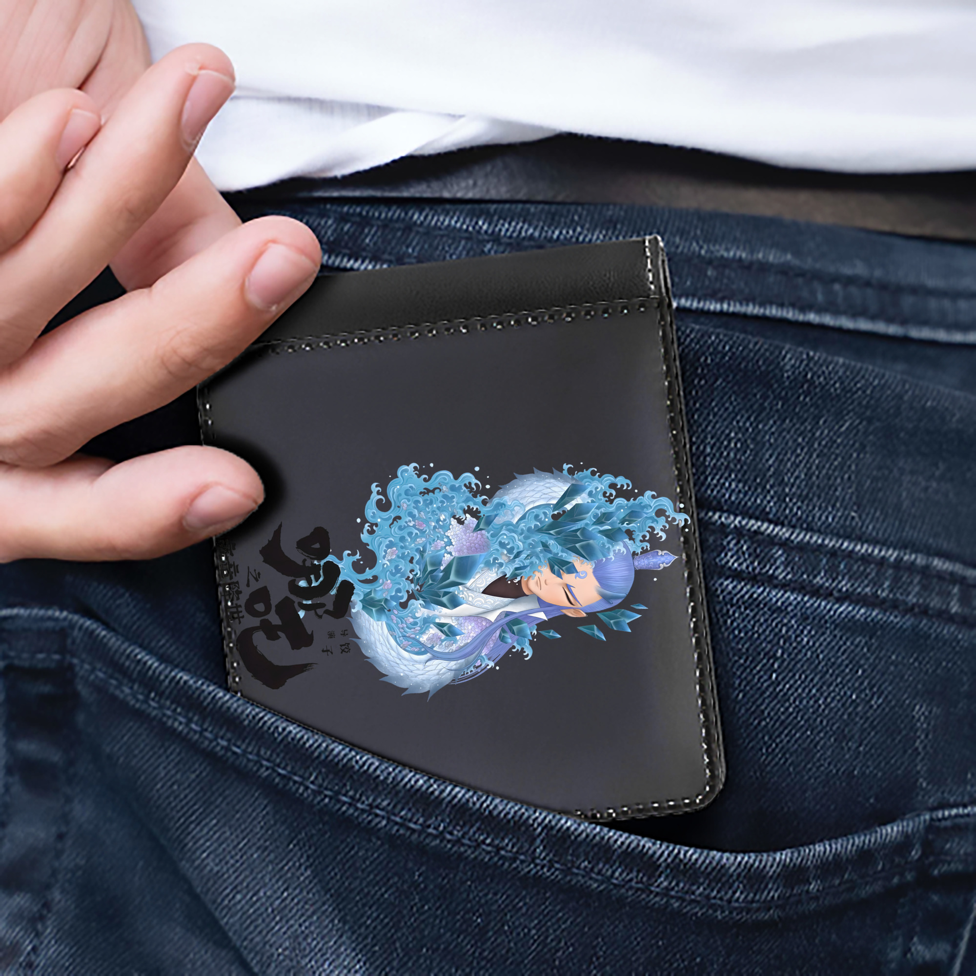 Ne Zha 2 ナタ 魔童の大暴れ 二つ折り革財布