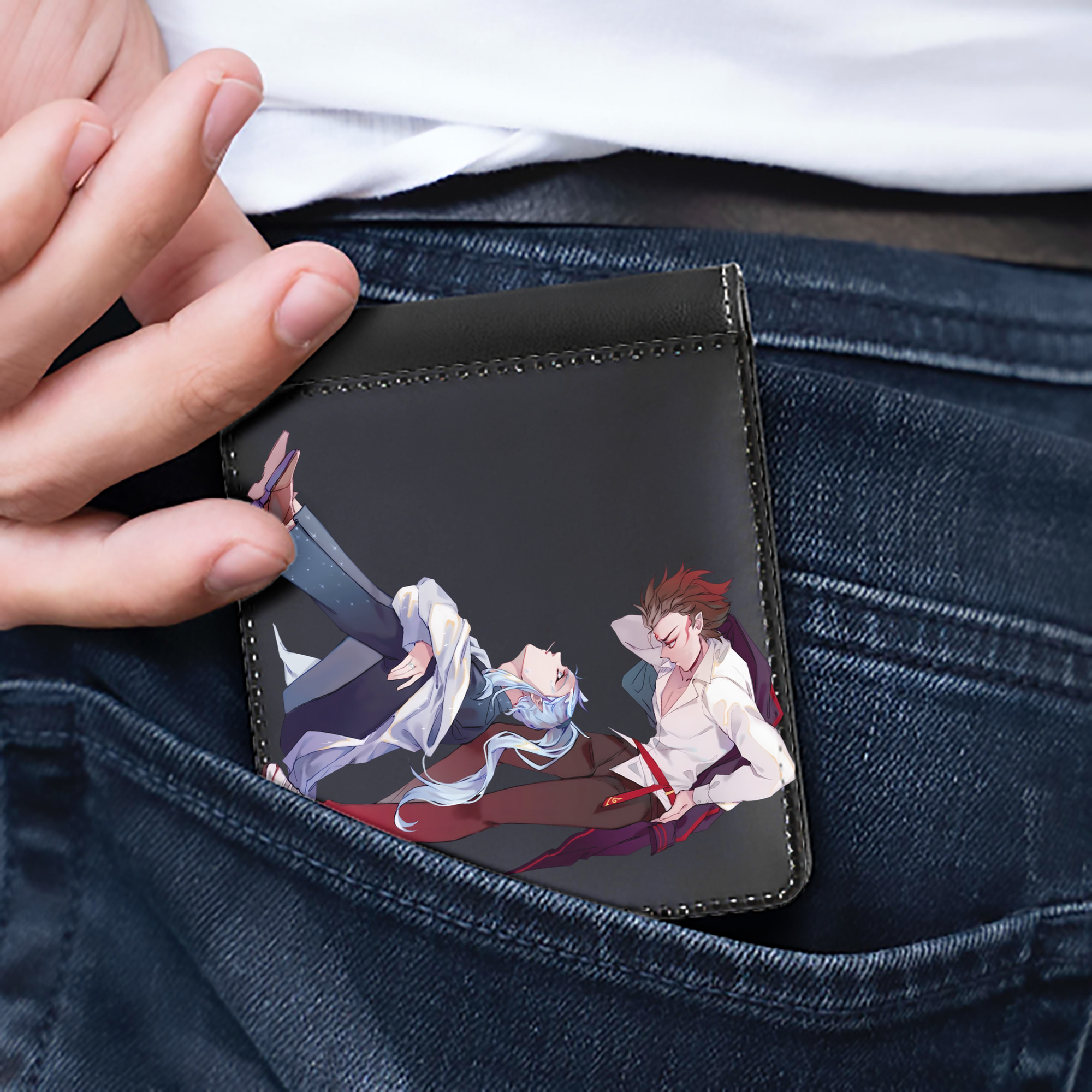 Ne Zha 2 ナタ 魔童の大暴れ 二つ折り革財布