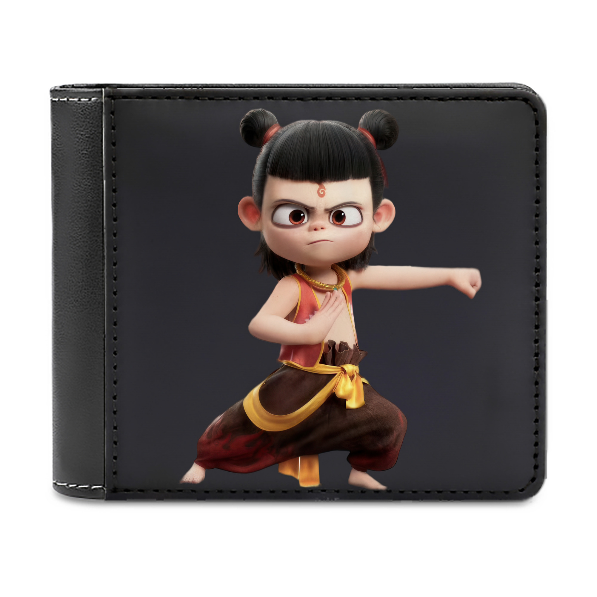 （画像用） Ne Zha 2 ナタ 魔童の大暴れ 二つ折り革財布