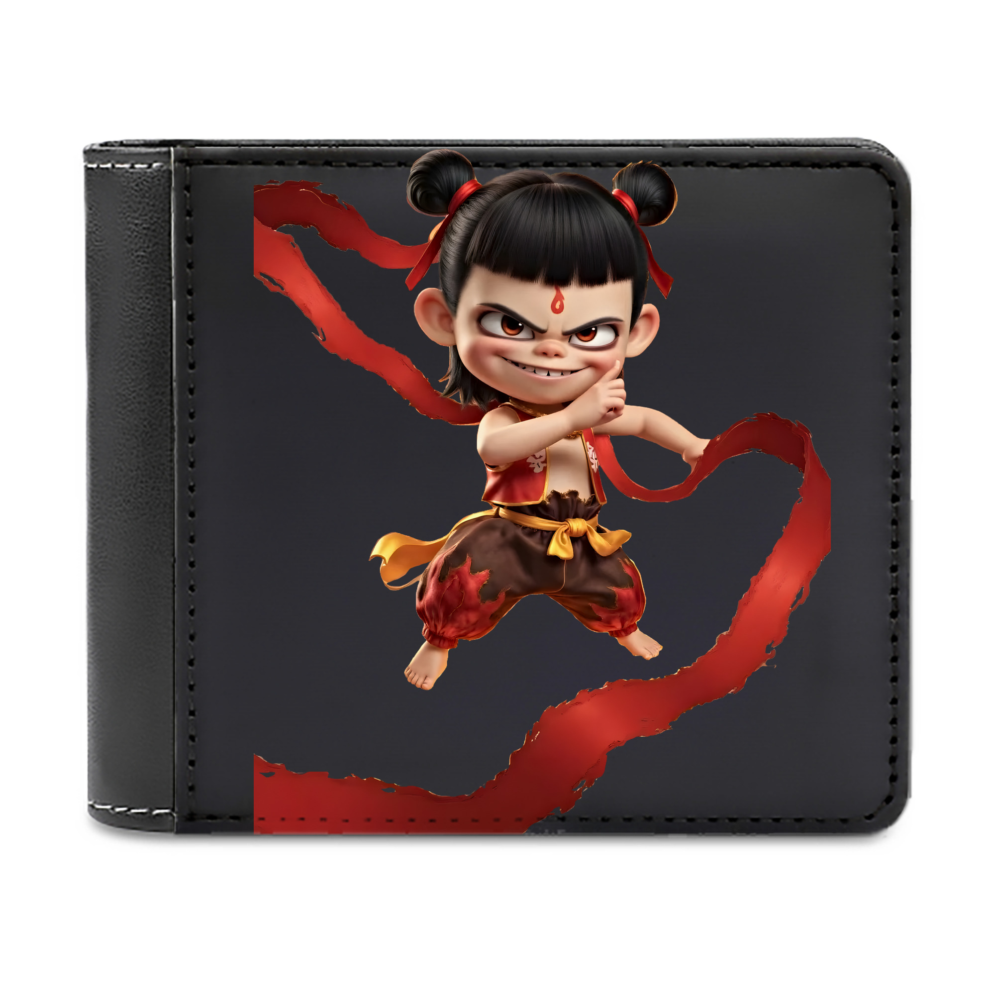 （画像用） Ne Zha 2 ナタ 魔童の大暴れ 二つ折り革財布