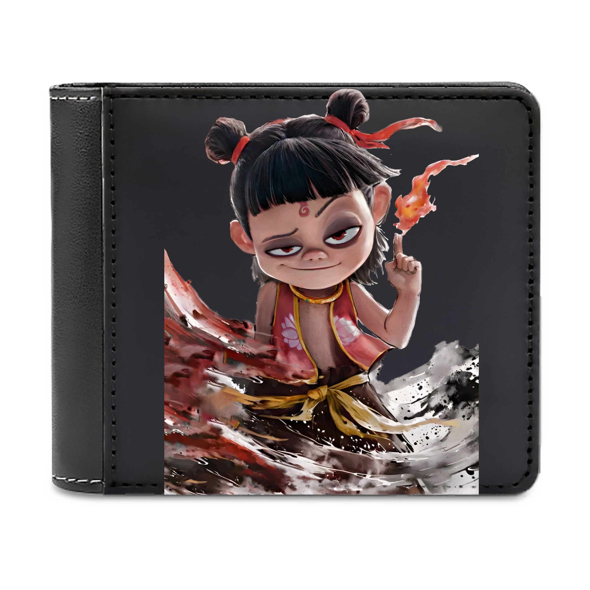 （画像用） Ne Zha 2 ナタ 魔童の大暴れ 二つ折り革財布