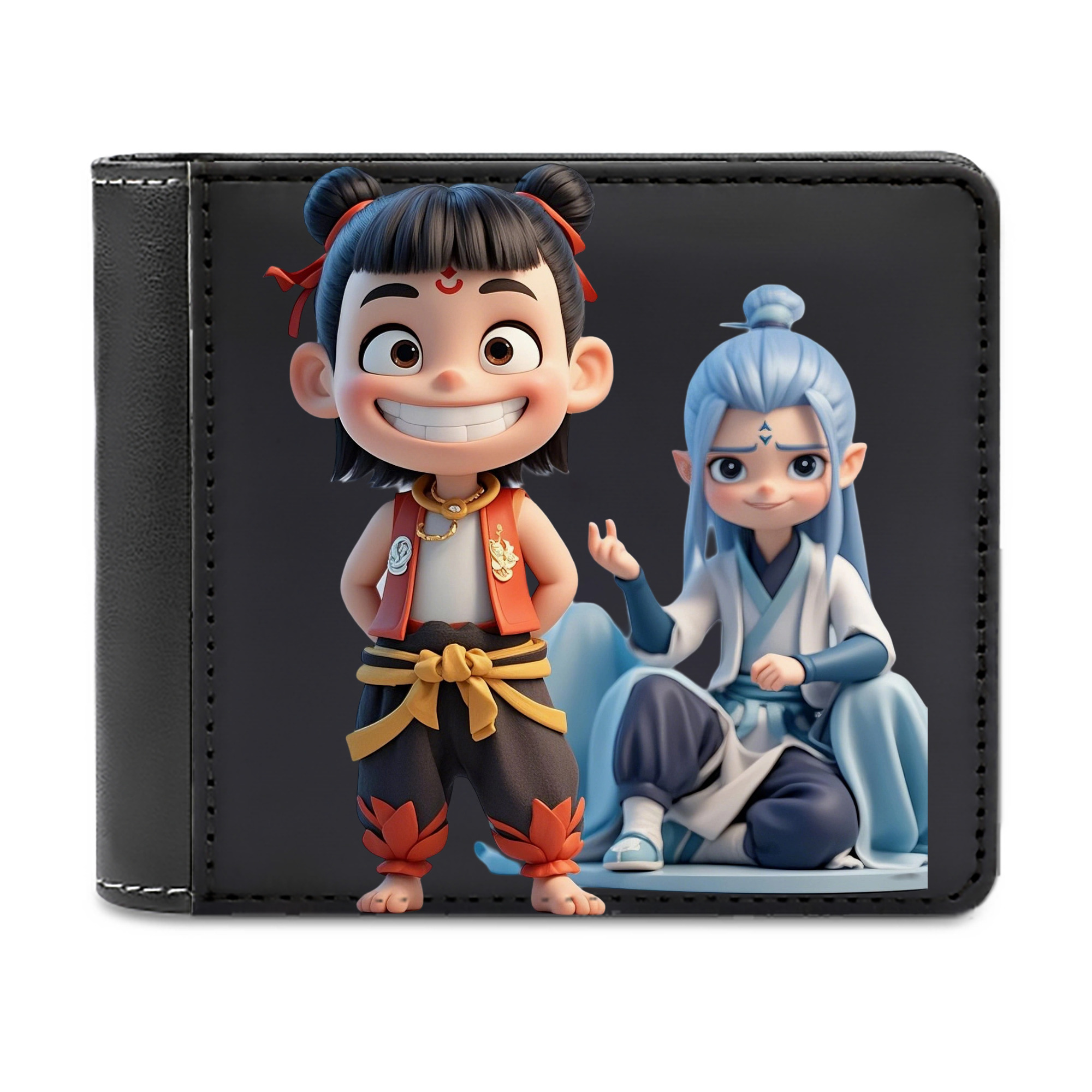 （画像用） Ne Zha 2 ナタ 魔童の大暴れ 二つ折り革財布