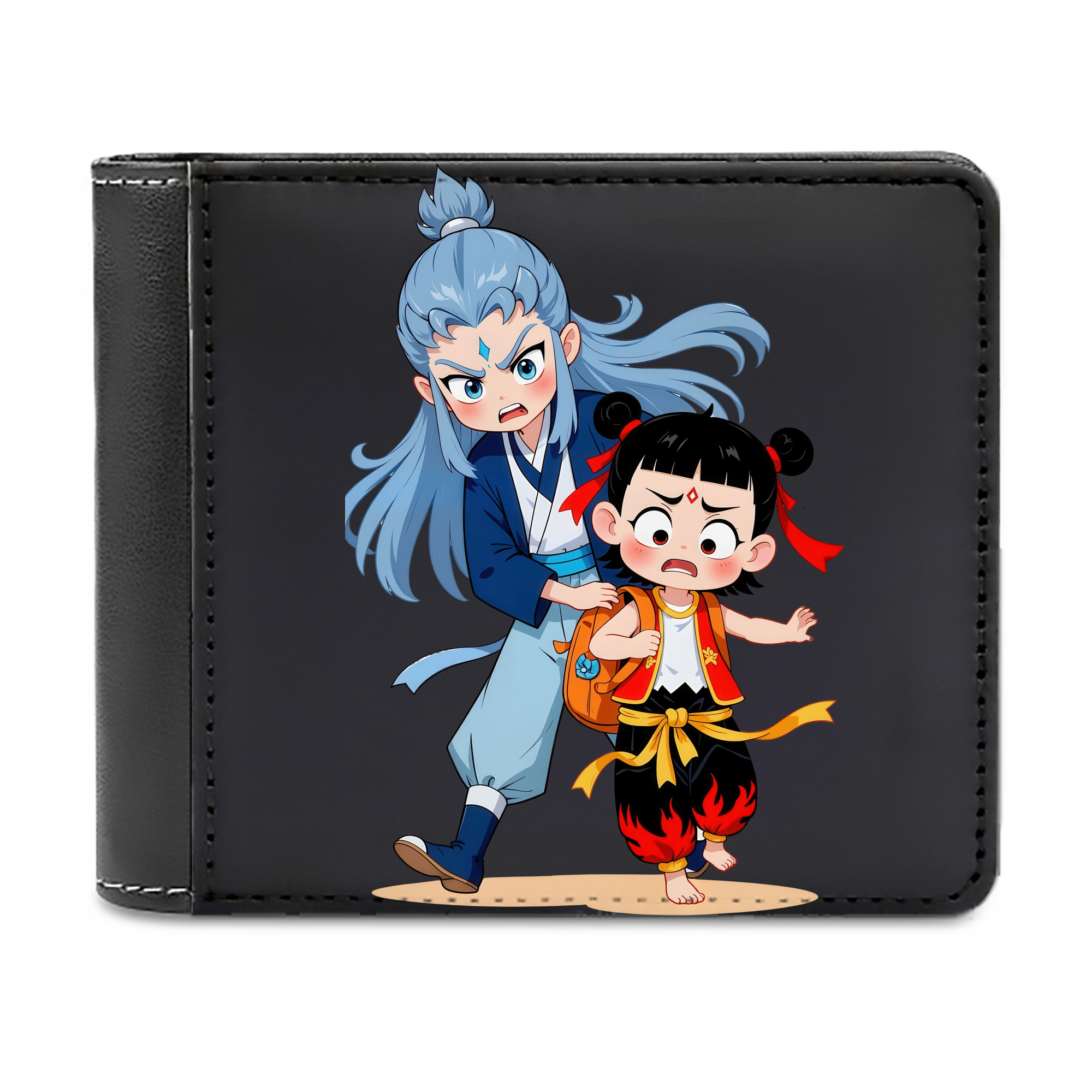 （画像用） Ne Zha 2 ナタ 魔童の大暴れ 二つ折り革財布