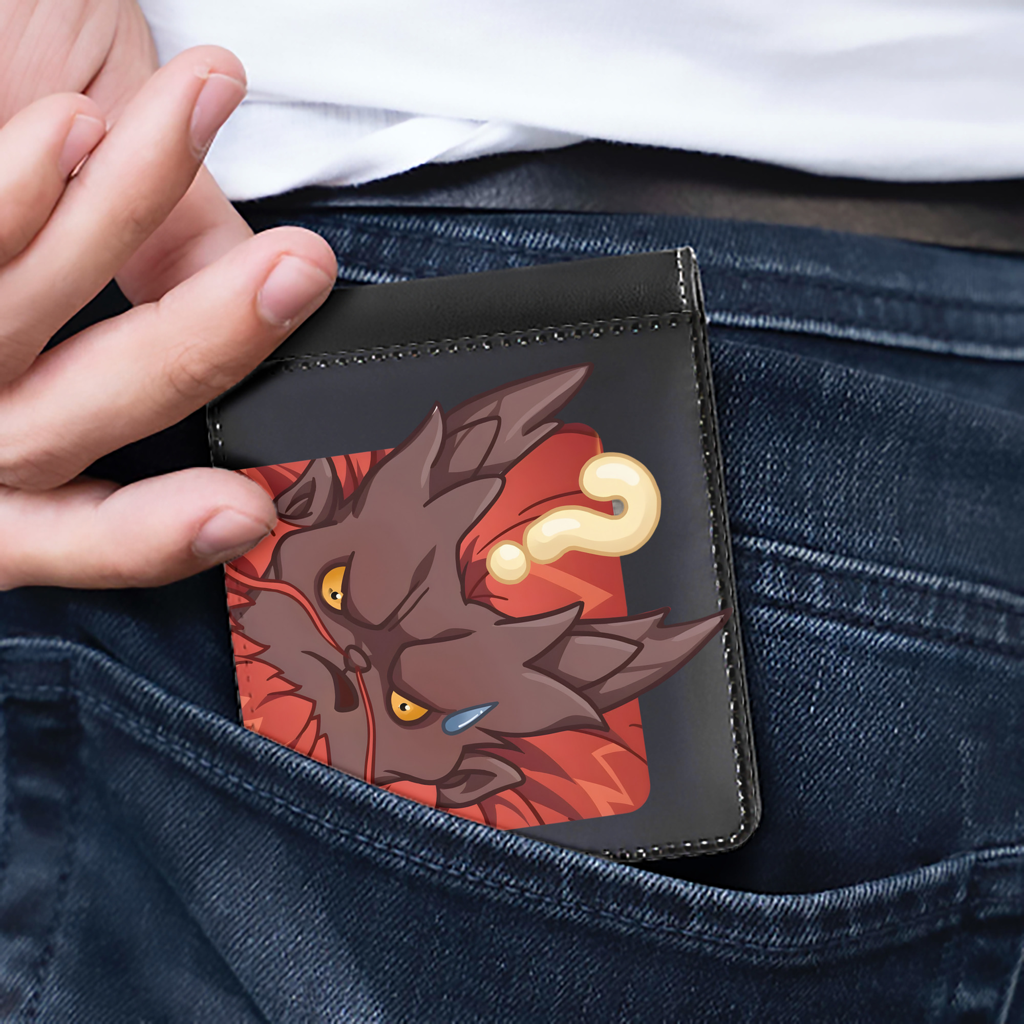 （画像用） Ne Zha 2 ナタ 魔童の大暴れ 二つ折り革財布