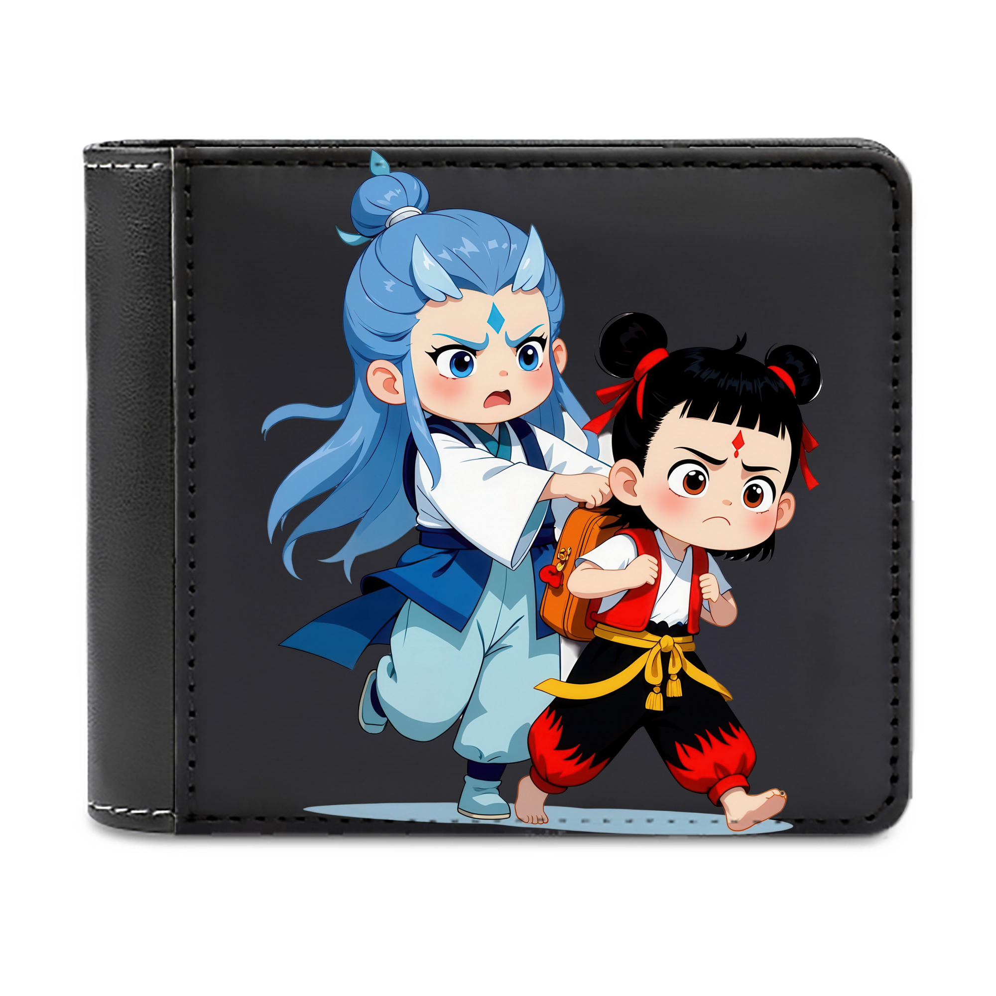 （画像用） Ne Zha 2 ナタ 魔童の大暴れ 二つ折り革財布