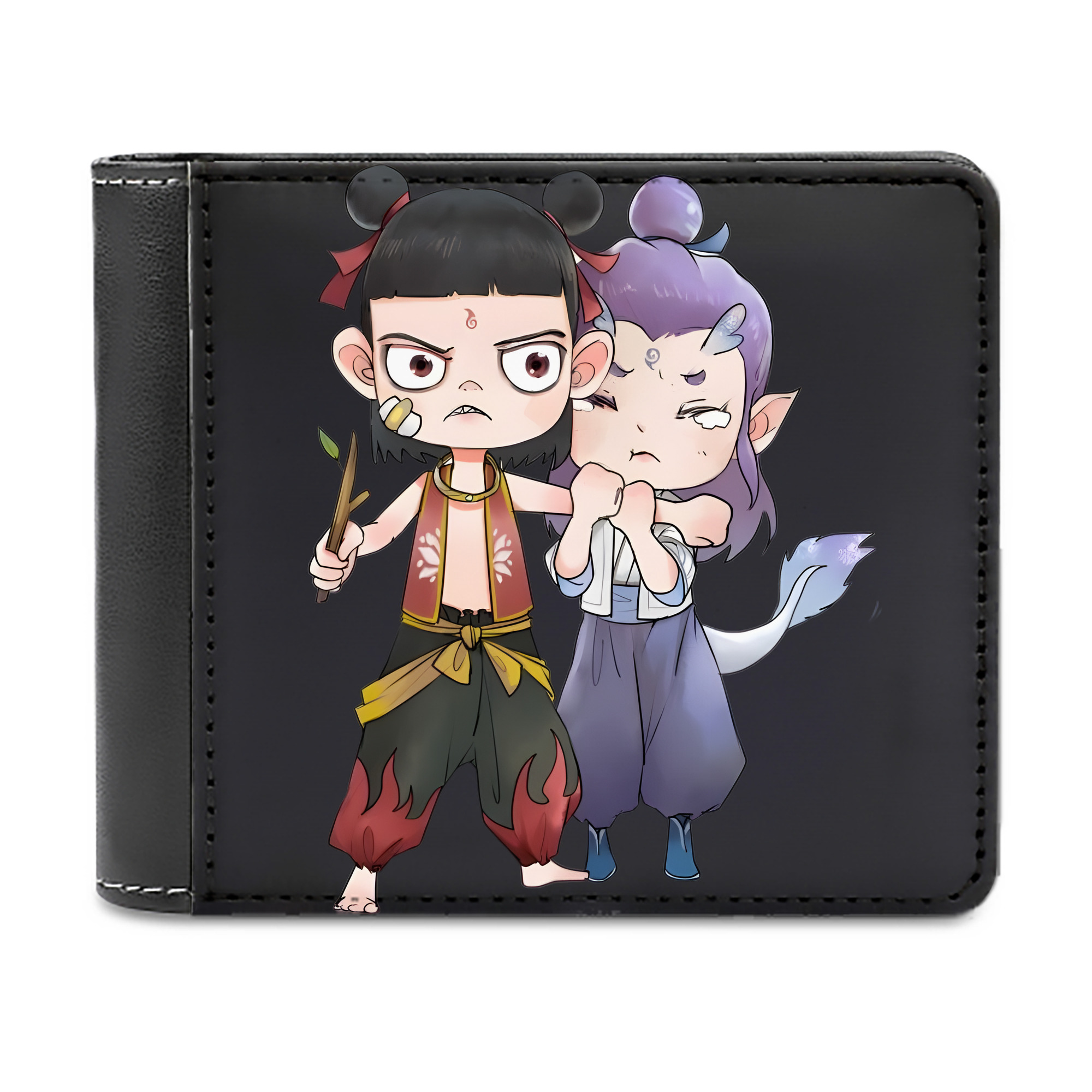 （画像用） Ne Zha 2 ナタ 魔童の大暴れ 二つ折り革財布