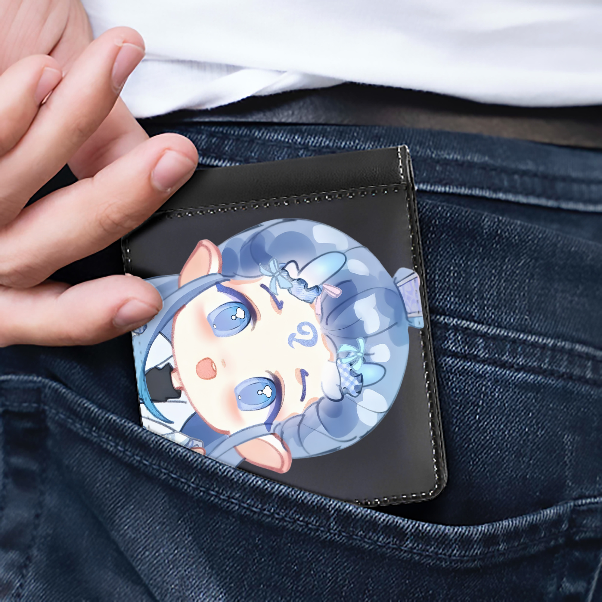 （画像用） Ne Zha 2 ナタ 魔童の大暴れ 二つ折り革財布