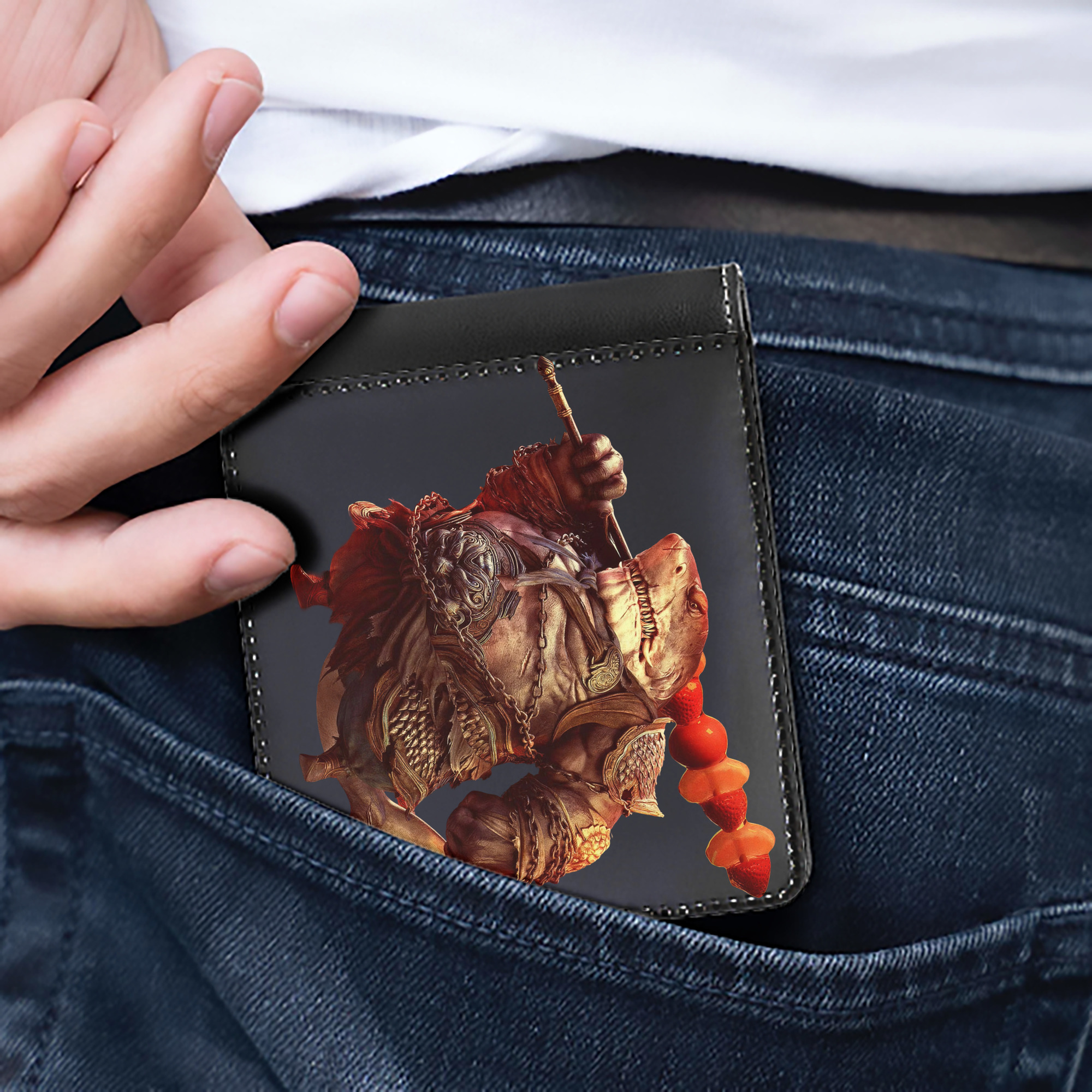 （画像用） Ne Zha 2 ナタ 魔童の大暴れ 二つ折り革財布
