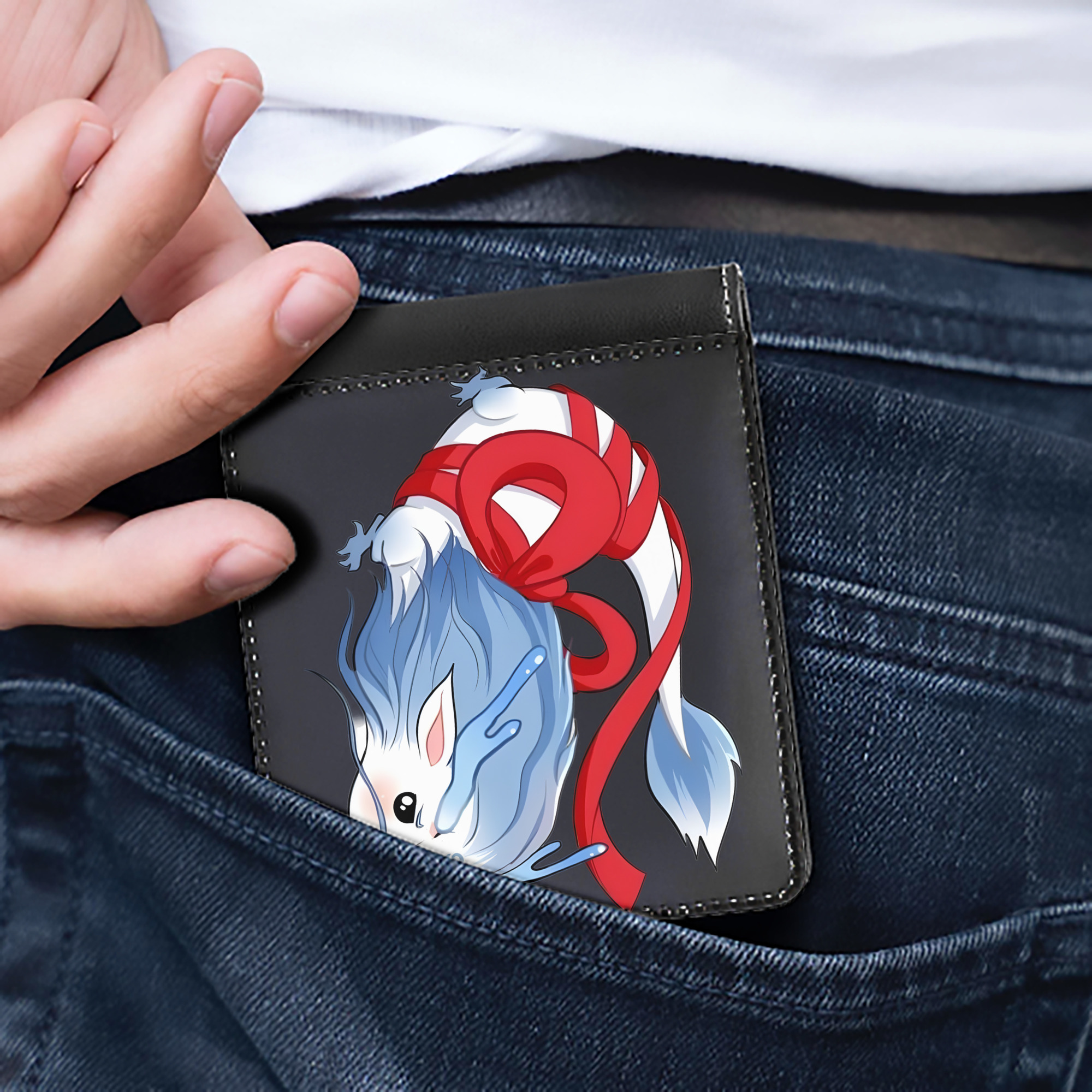 Ne Zha 2 ナタ 魔童の大暴れ 二つ折り革財布