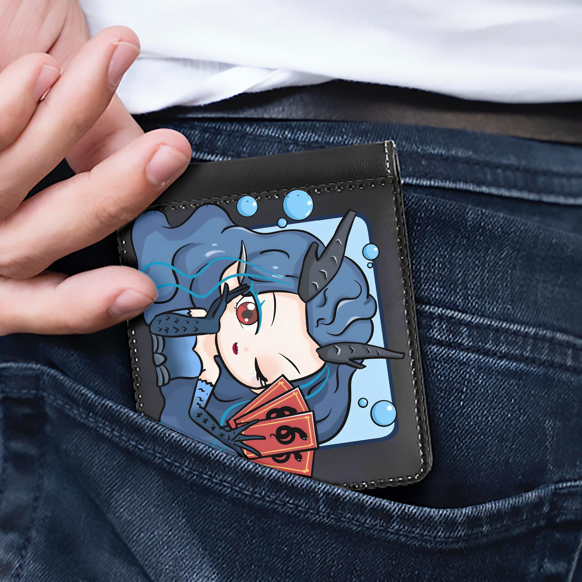 （画像用） Ne Zha 2 ナタ 魔童の大暴れ 二つ折り革財布