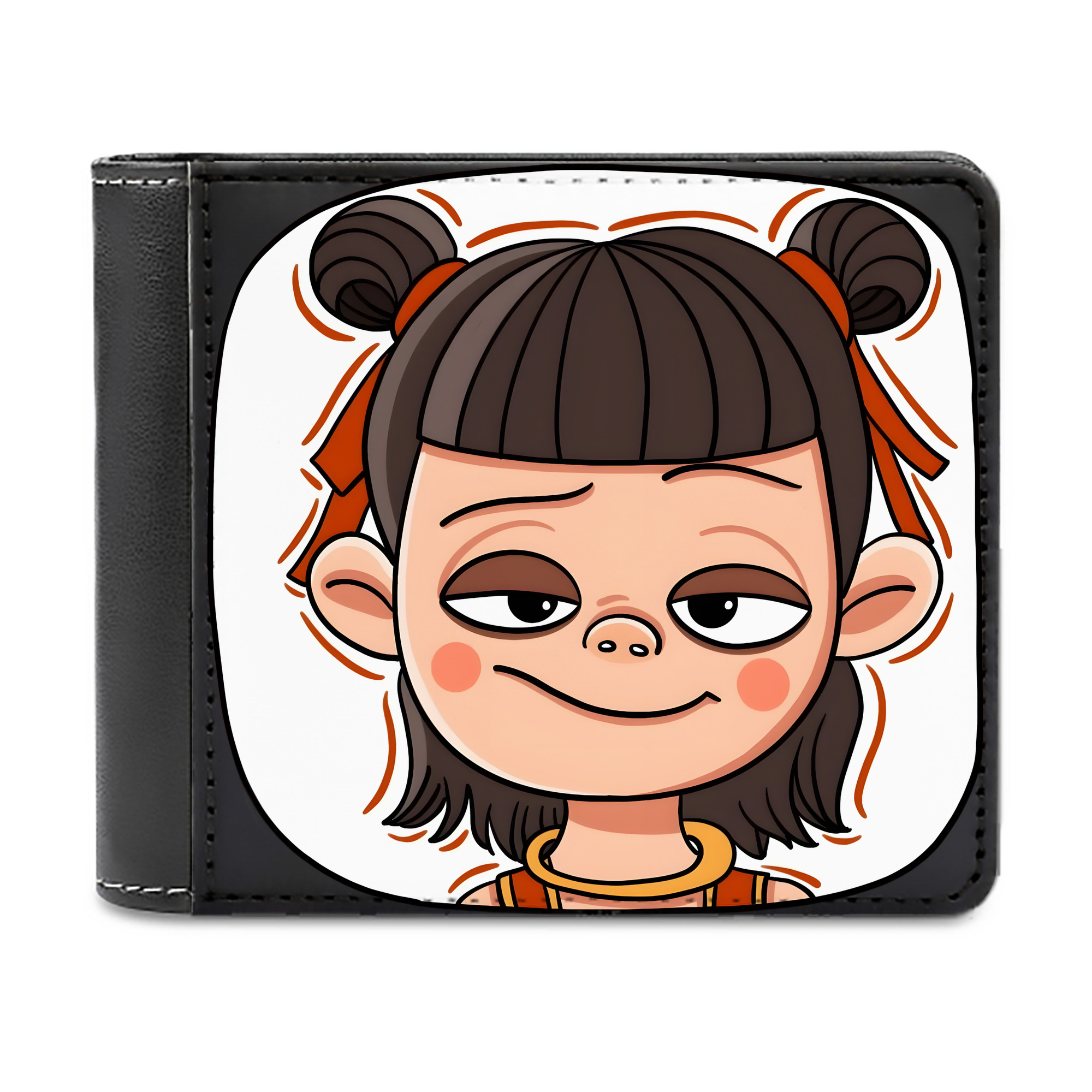 （画像用） Ne Zha 2 ナタ 魔童の大暴れ 二つ折り革財布