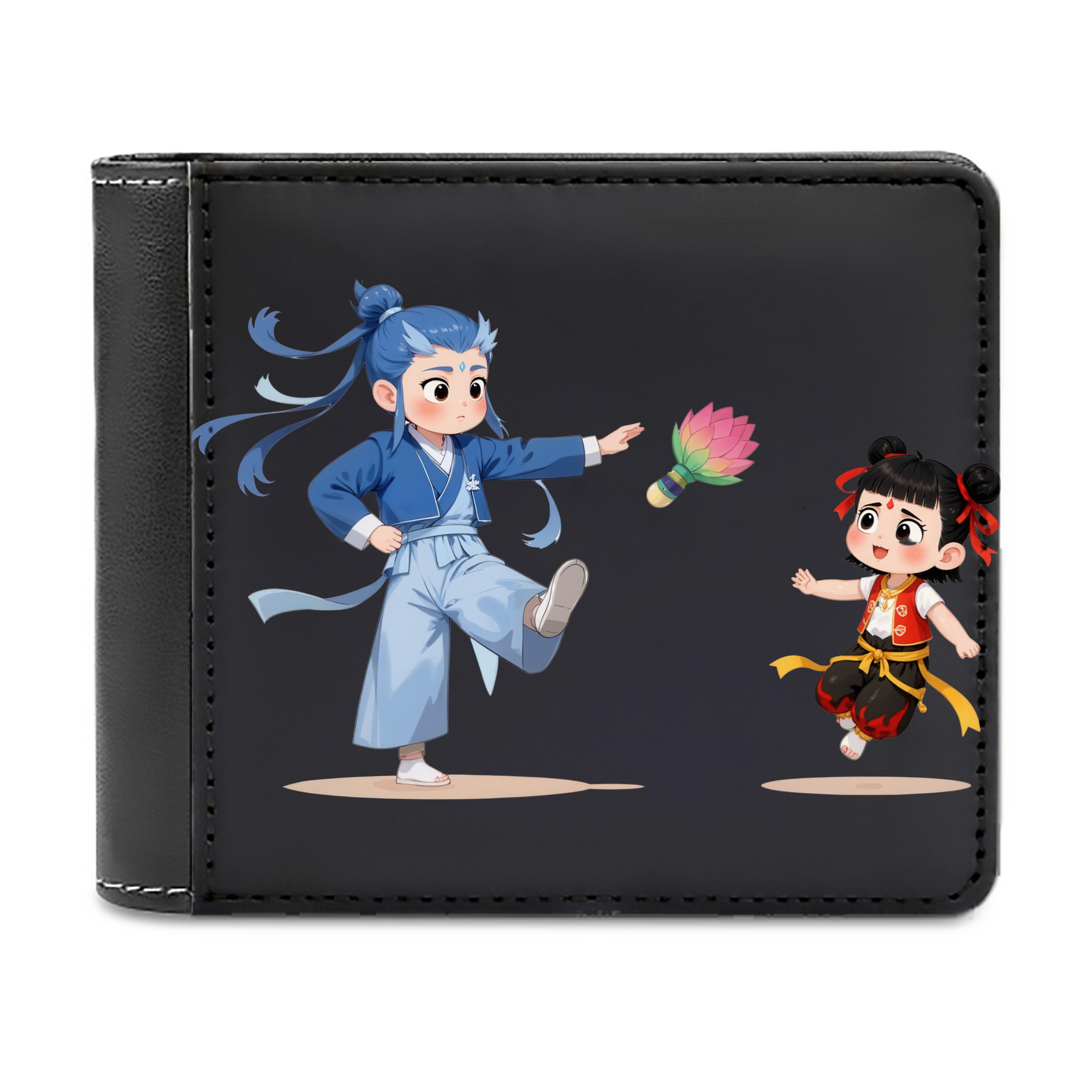 （画像用） Ne Zha 2 ナタ 魔童の大暴れ 二つ折り革財布