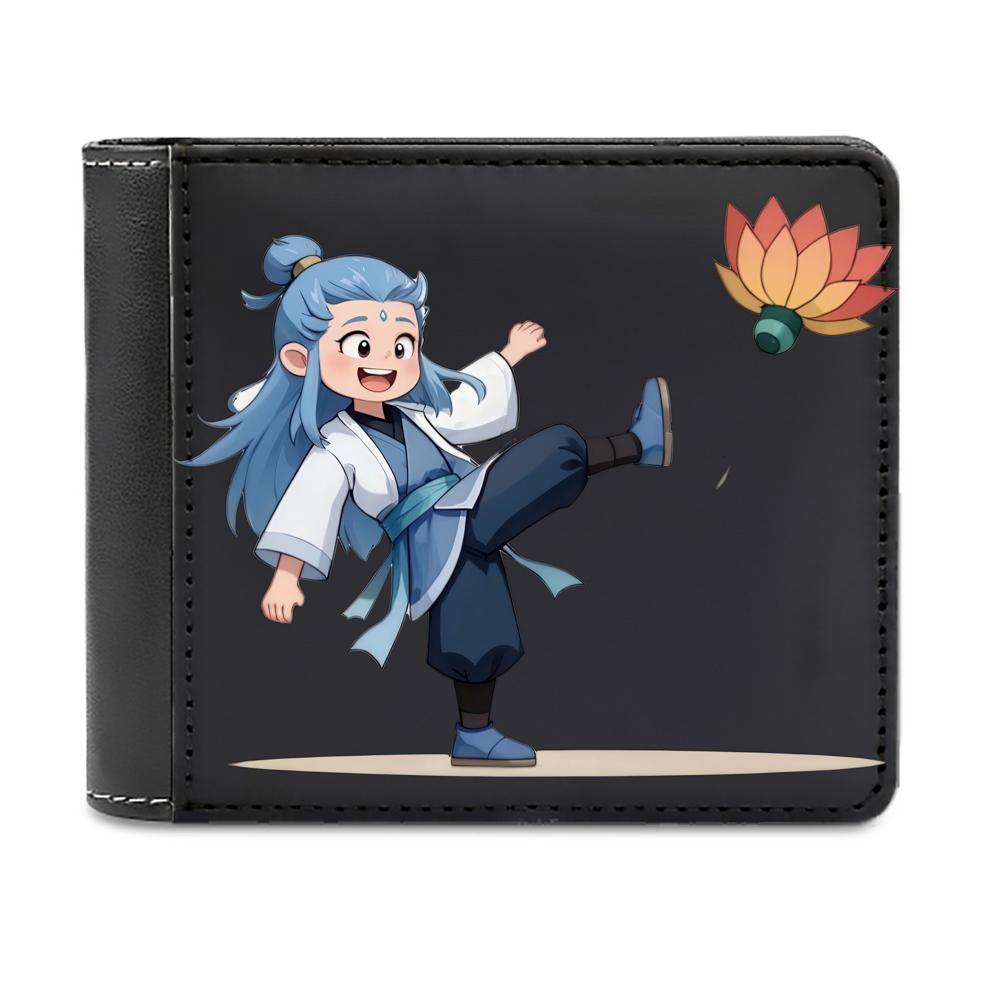 （画像用） Ne Zha 2 ナタ 魔童の大暴れ 二つ折り革財布
