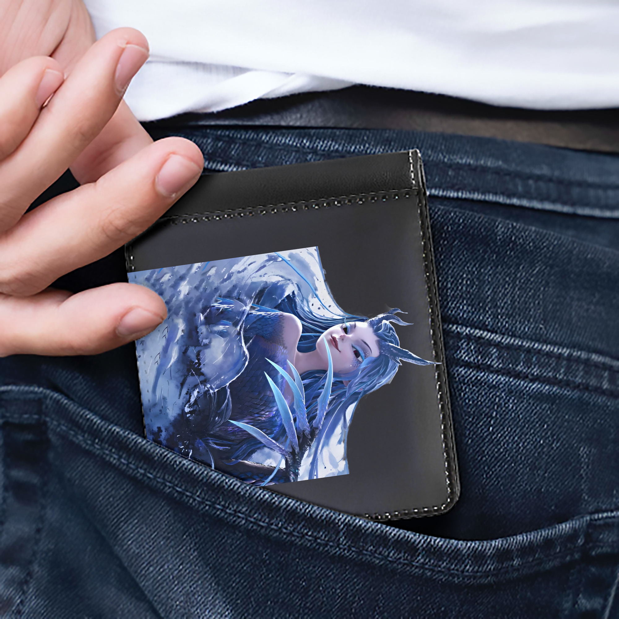 （画像用） Ne Zha 2 ナタ 魔童の大暴れ 二つ折り革財布