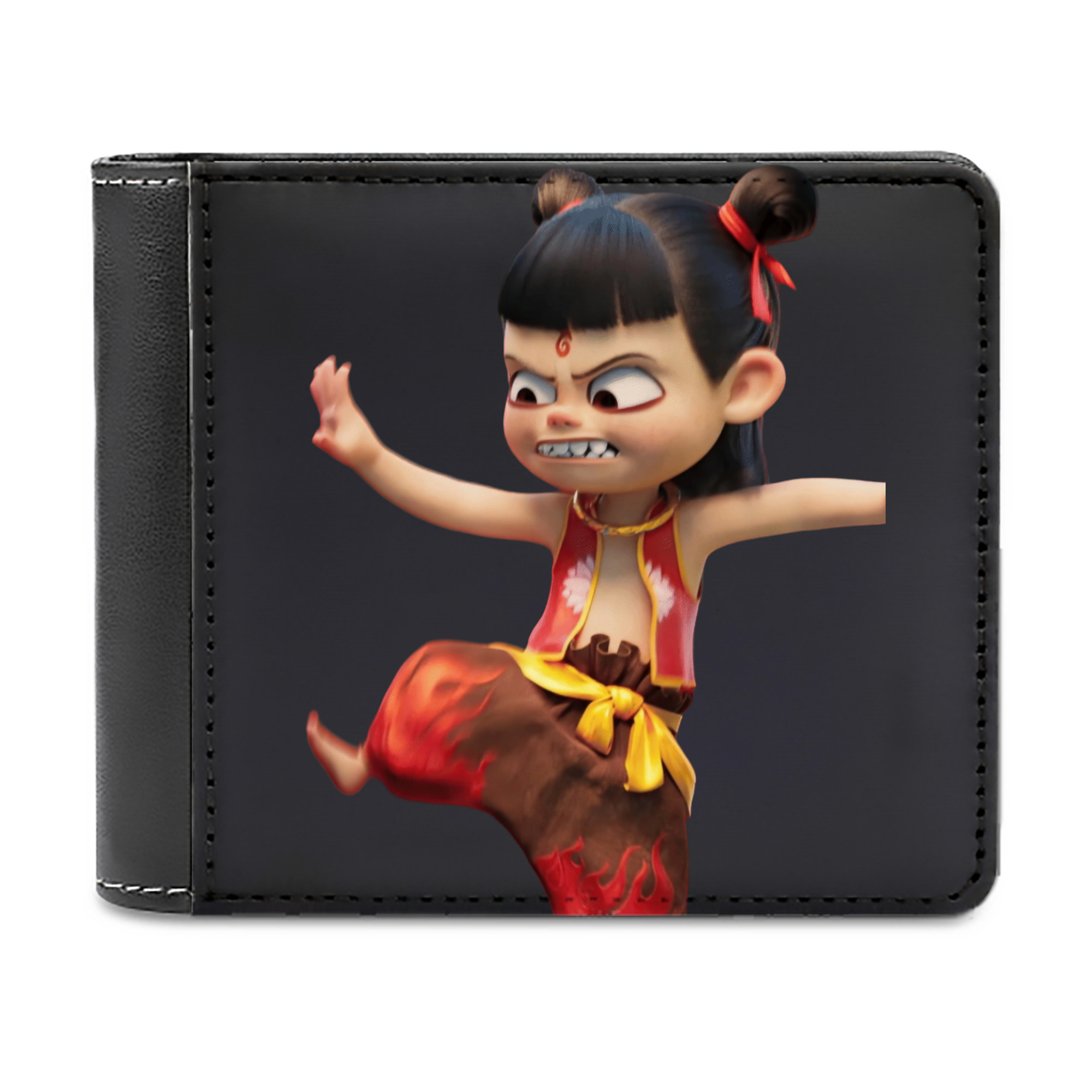 （画像用） Ne Zha 2 ナタ 魔童の大暴れ 二つ折り革財布