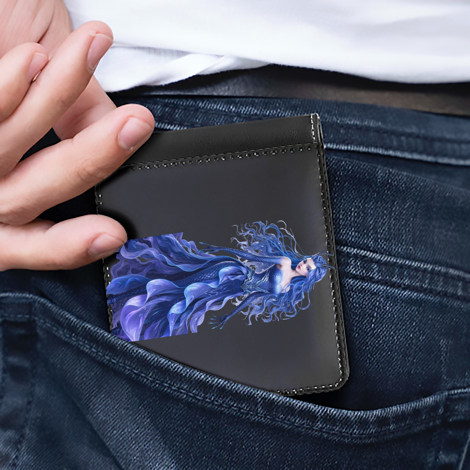 Ne Zha 2 ナタ 魔童の大暴れ 二つ折り革財布
