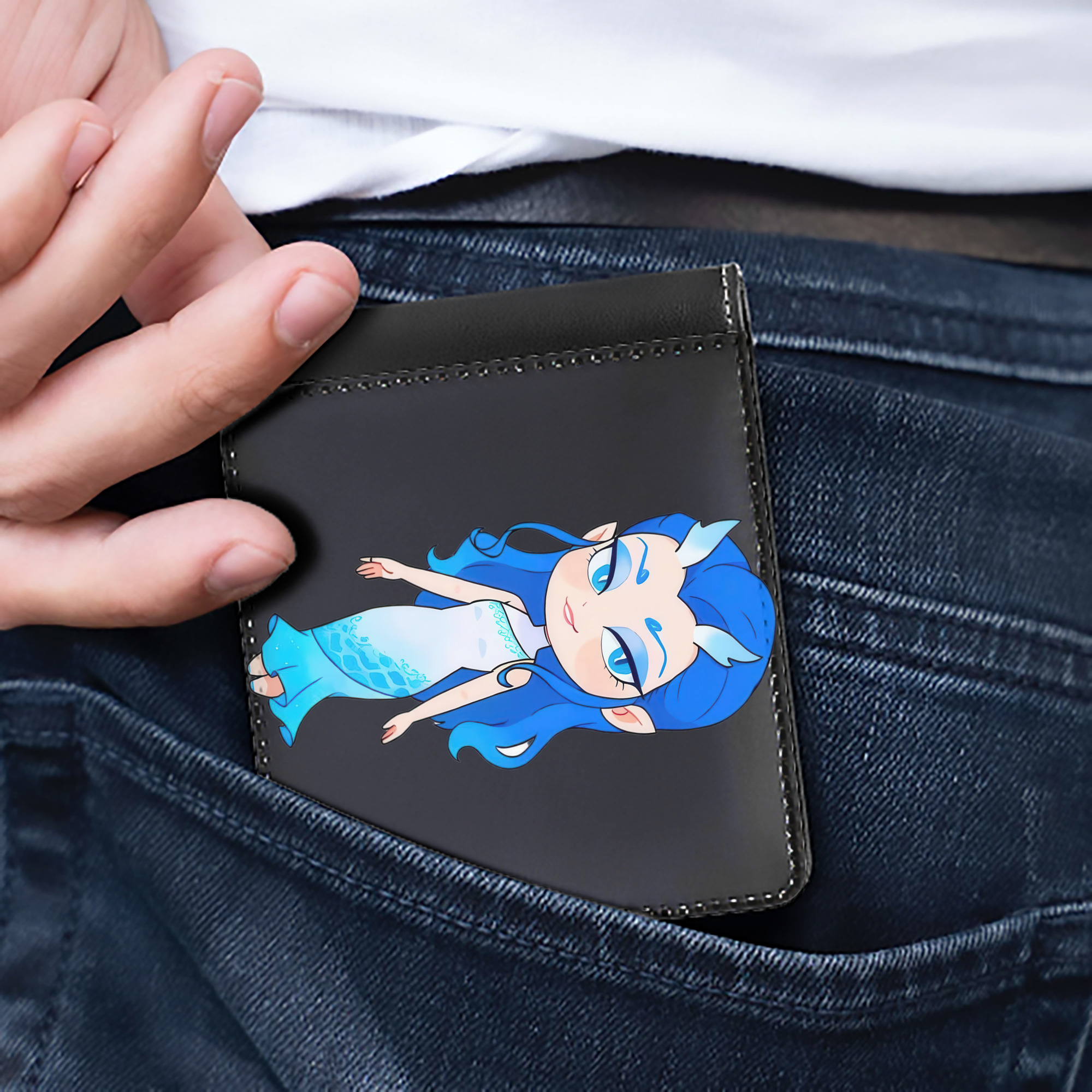 （画像用） Ne Zha 2 ナタ 魔童の大暴れ 二つ折り革財布