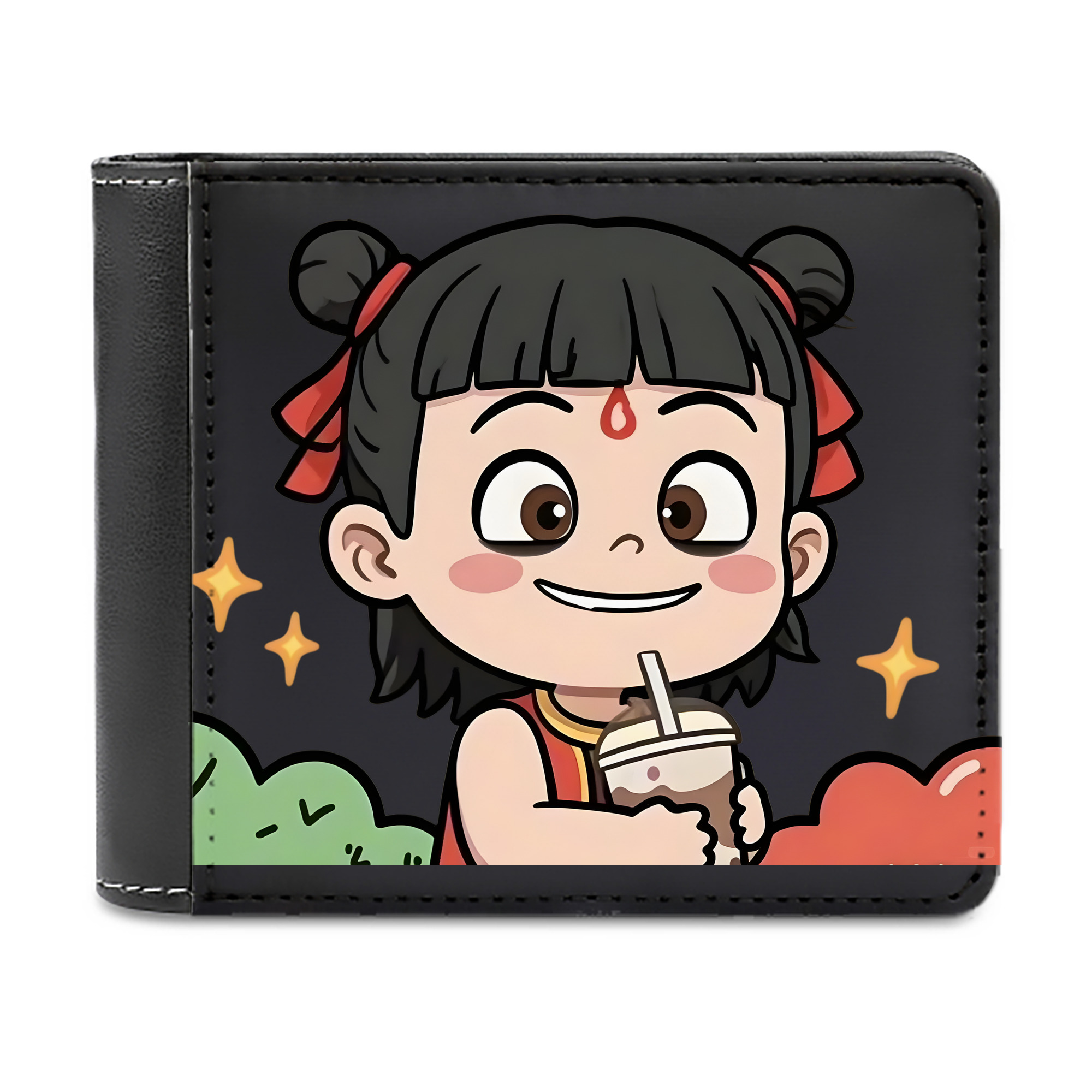 （画像用） Ne Zha 2 ナタ 魔童の大暴れ 二つ折り革財布