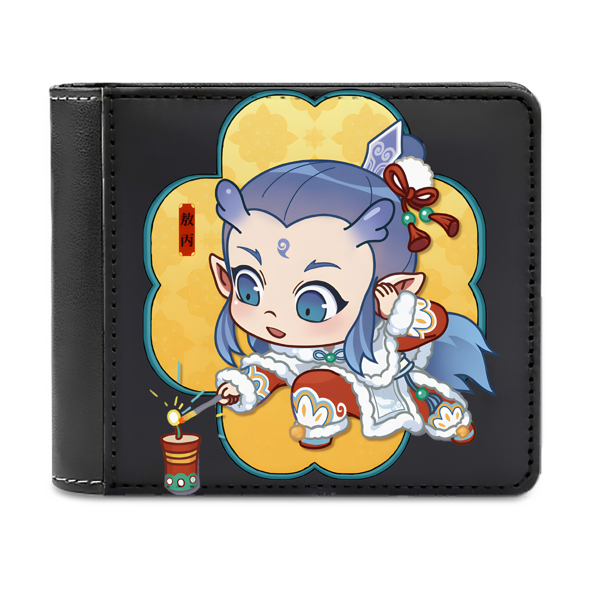 （画像用） Ne Zha 2 ナタ 魔童の大暴れ 二つ折り革財布