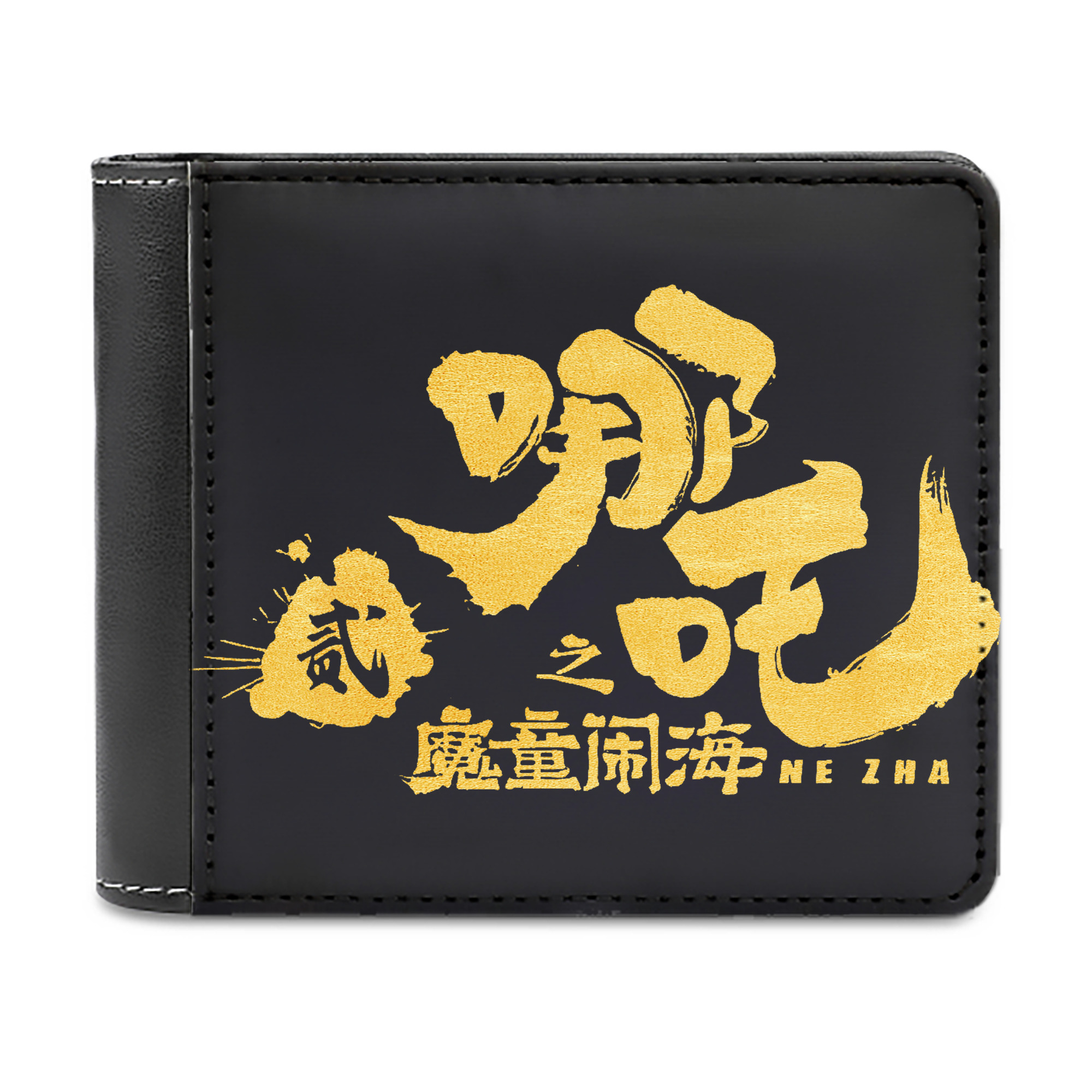 （画像用） Ne Zha 2 ナタ 魔童の大暴れ 二つ折り革財布