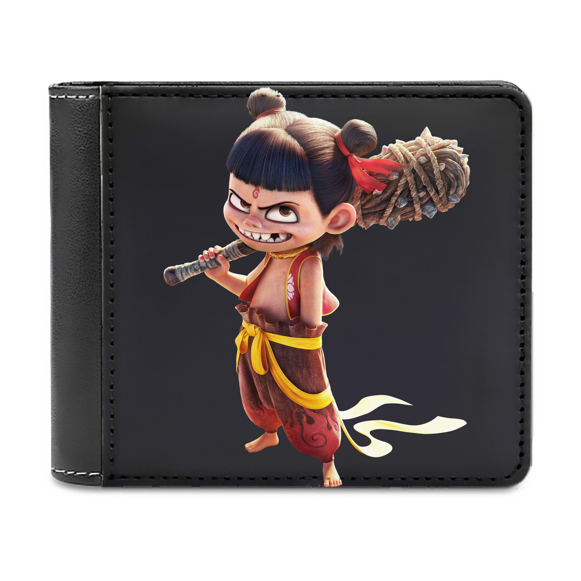 （画像用） Ne Zha 2 ナタ 魔童の大暴れ 二つ折り革財布