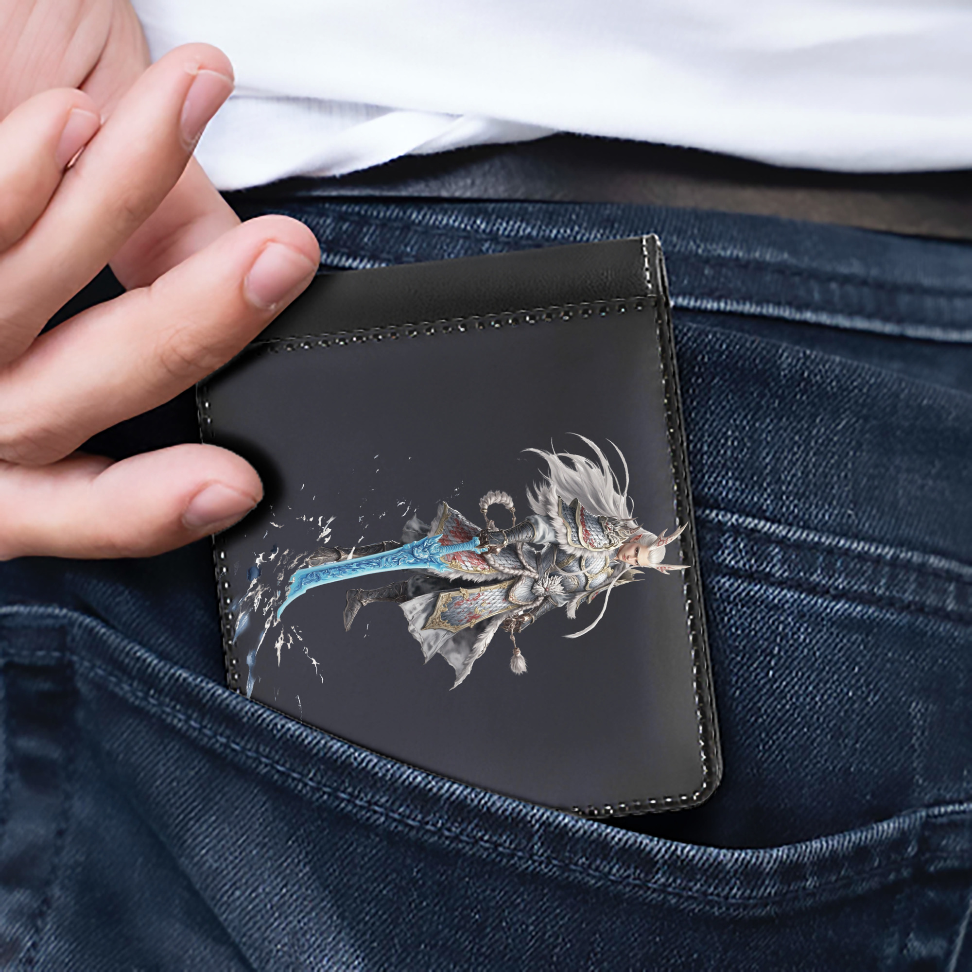 Ne Zha 2 ナタ 魔童の大暴れ 二つ折り革財布