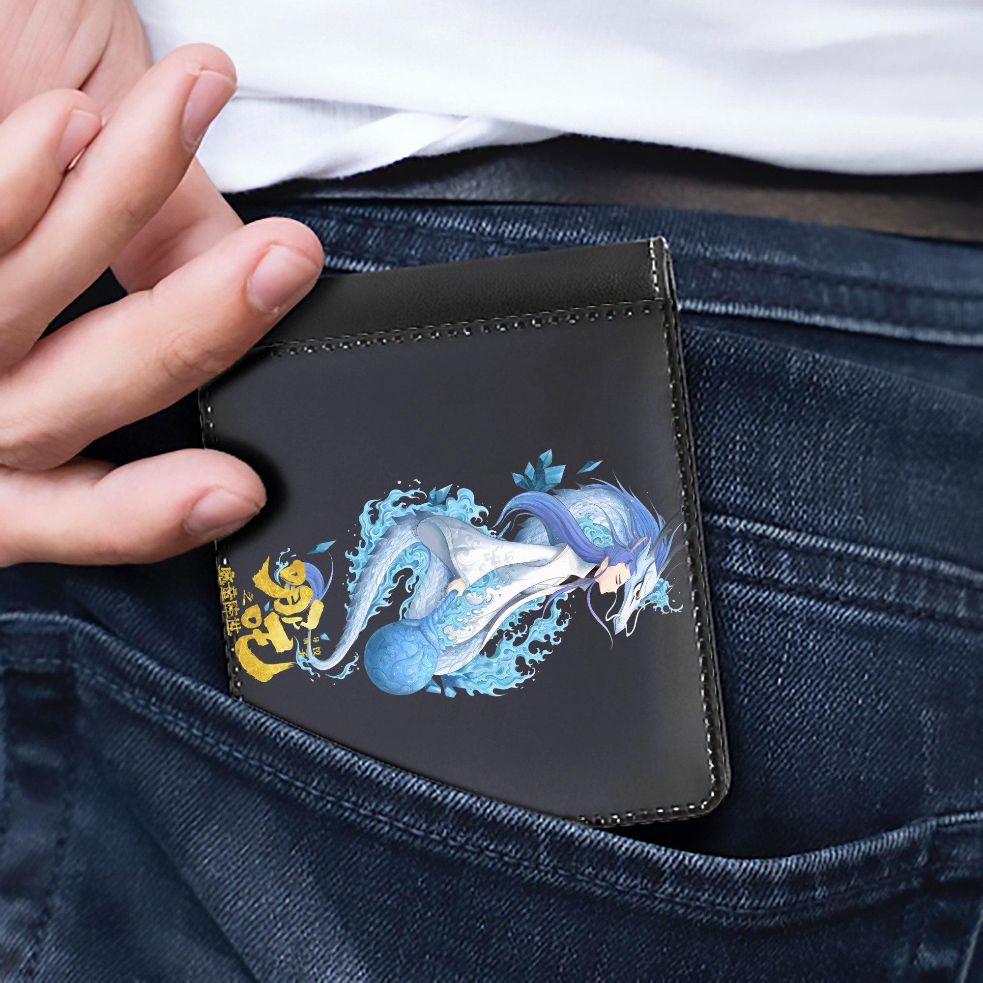 Ne Zha 2 ナタ 魔童の大暴れ 二つ折り革財布