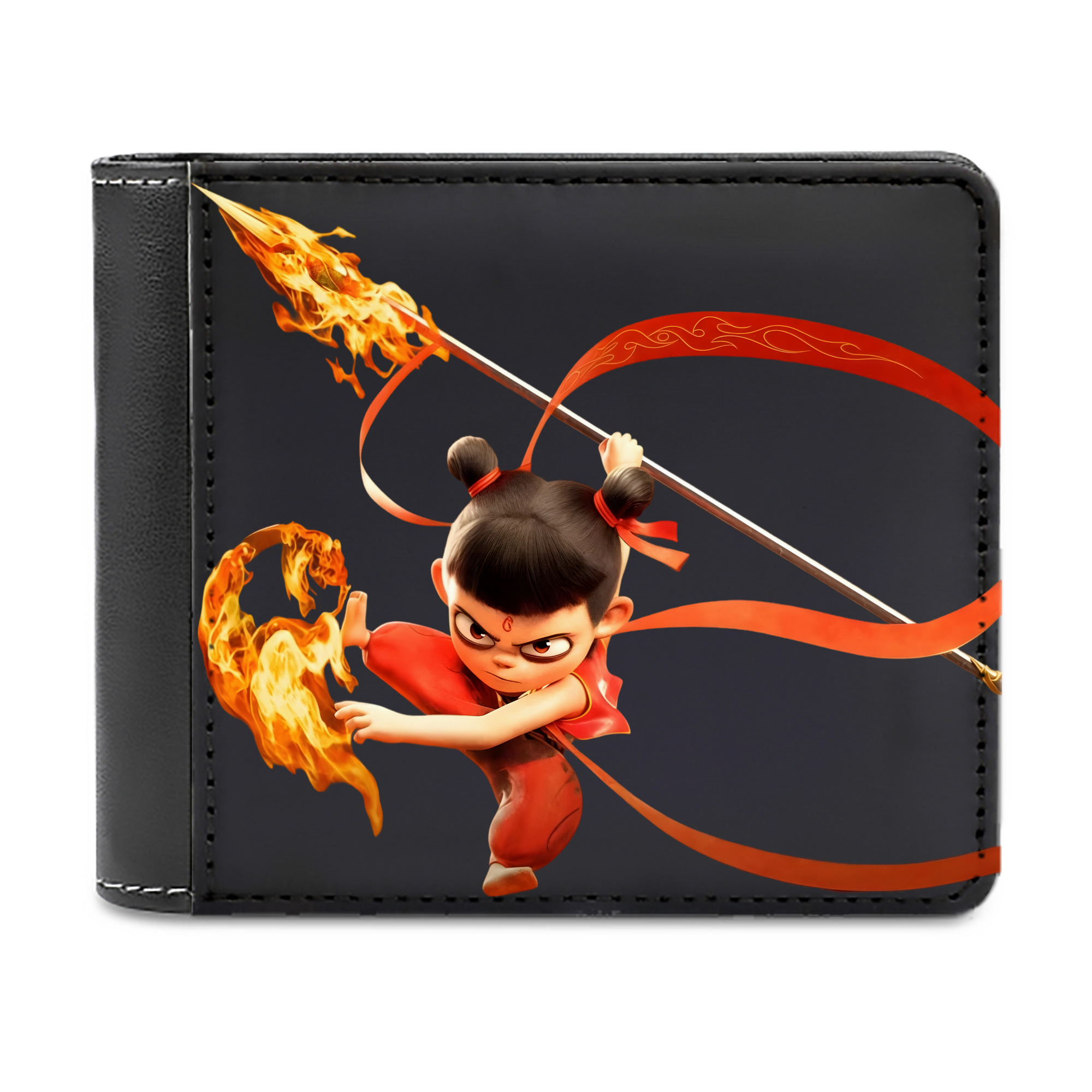 （画像用） Ne Zha 2 ナタ 魔童の大暴れ 二つ折り革財布
