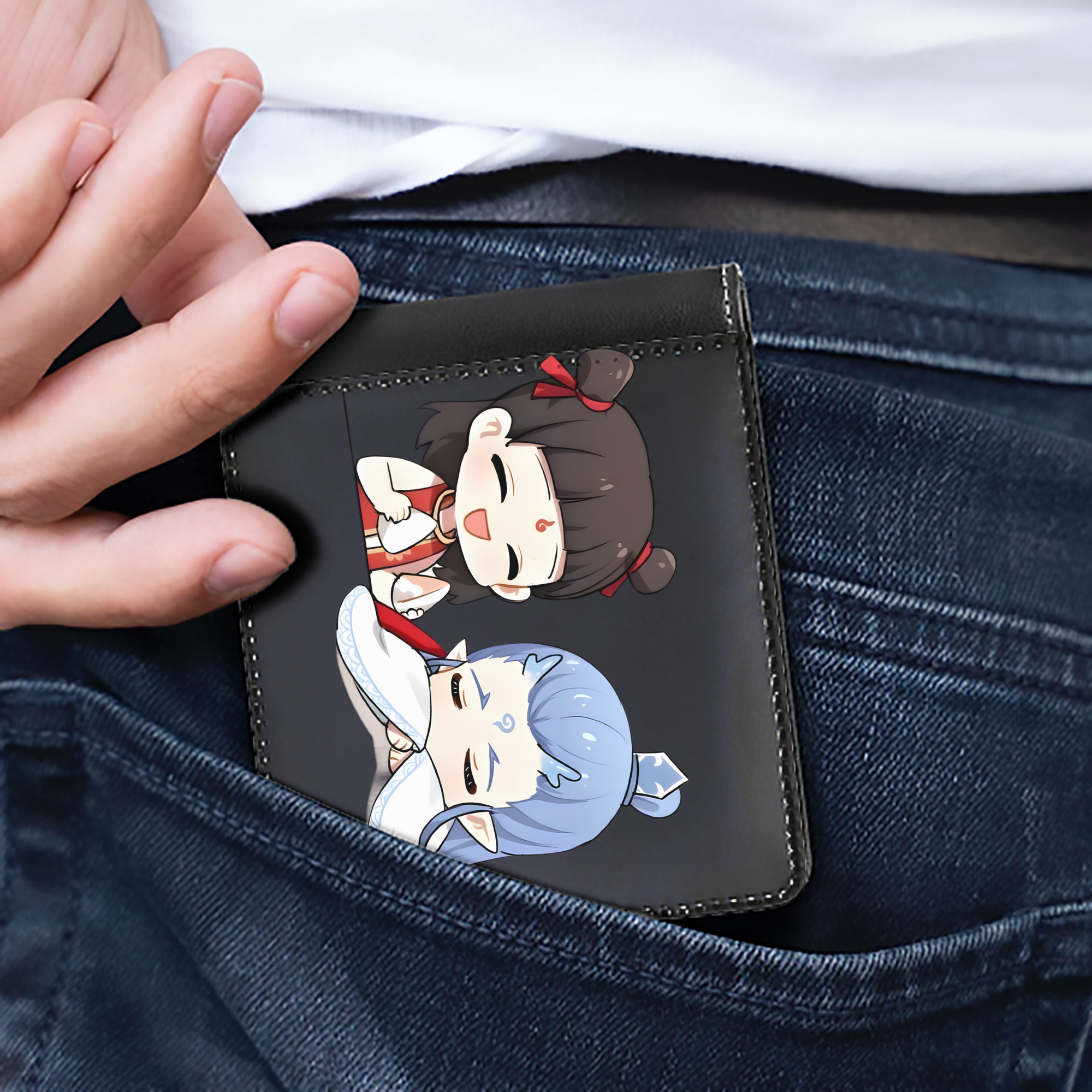 Ne Zha 2 ナタ 魔童の大暴れ 二つ折り革財布