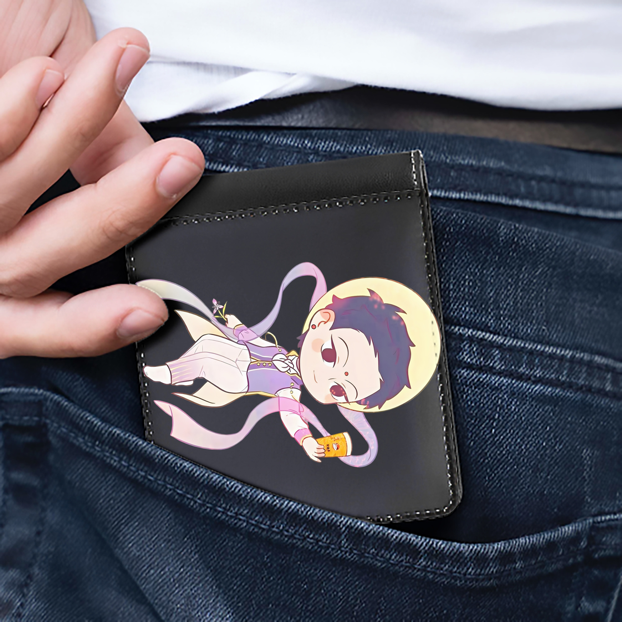 Ne Zha 2 ナタ 魔童の大暴れ 二つ折り革財布