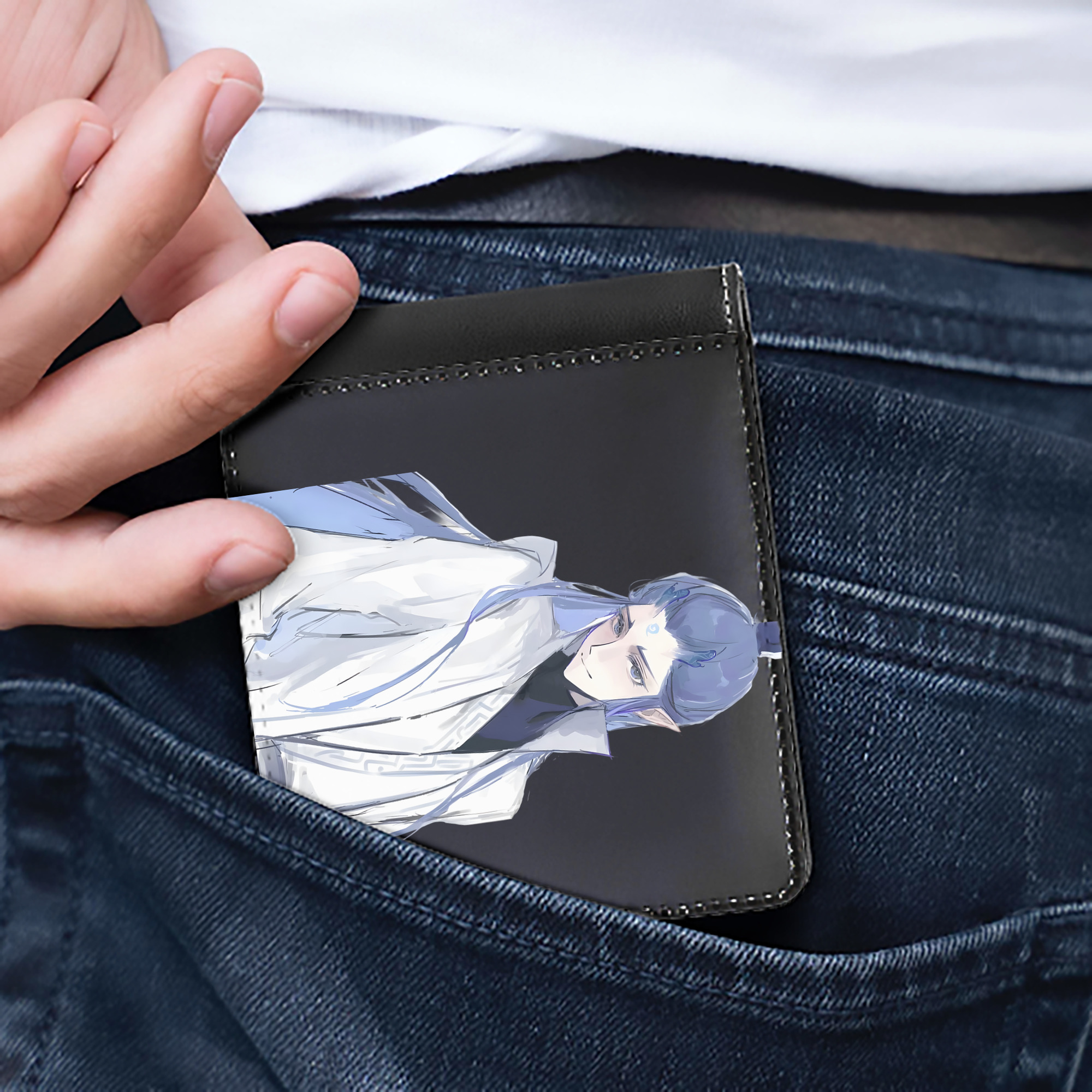 Ne Zha 2 ナタ 魔童の大暴れ 二つ折り革財布