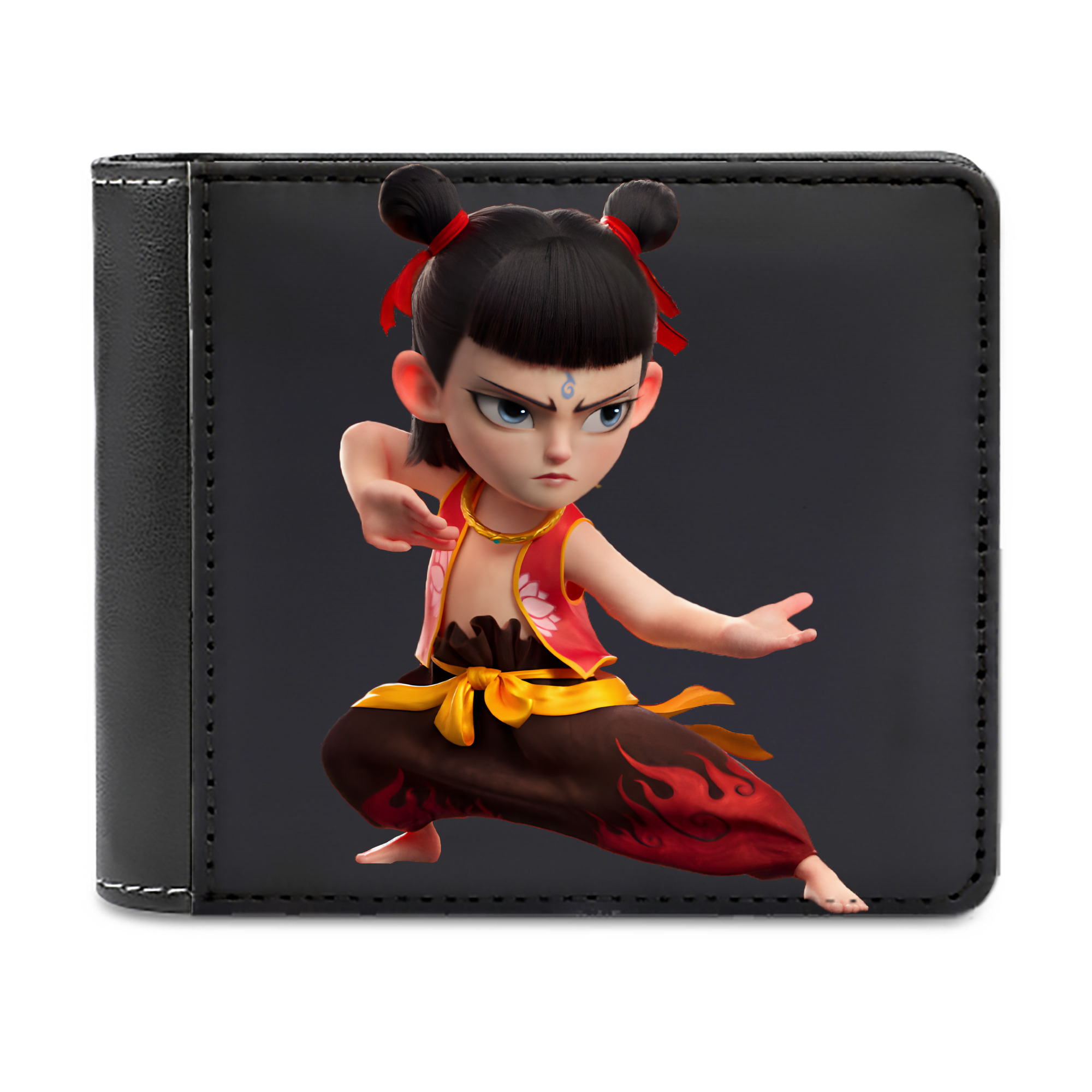 （画像用） Ne Zha 2 ナタ 魔童の大暴れ 二つ折り革財布