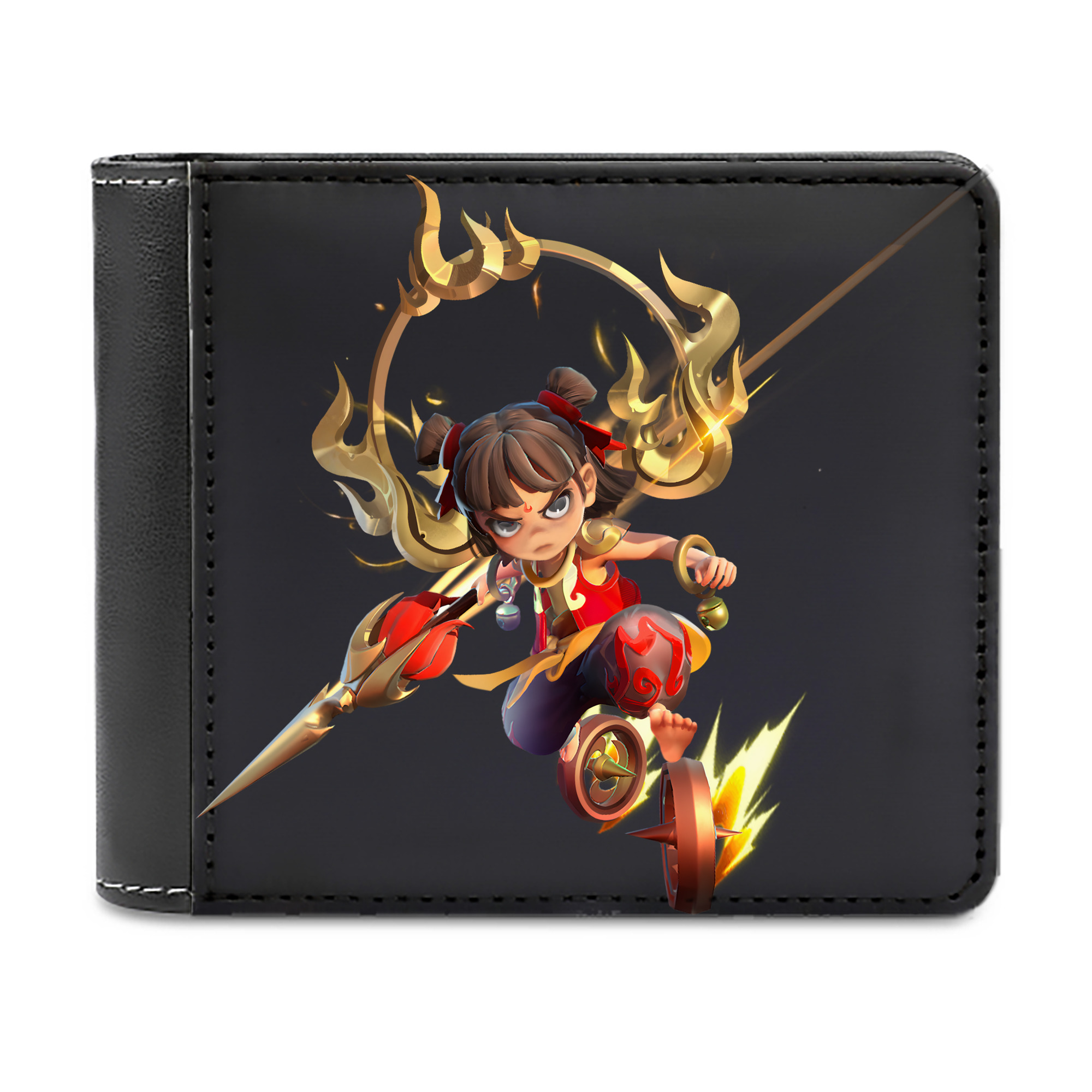 （画像用） Ne Zha 2 ナタ 魔童の大暴れ 二つ折り革財布