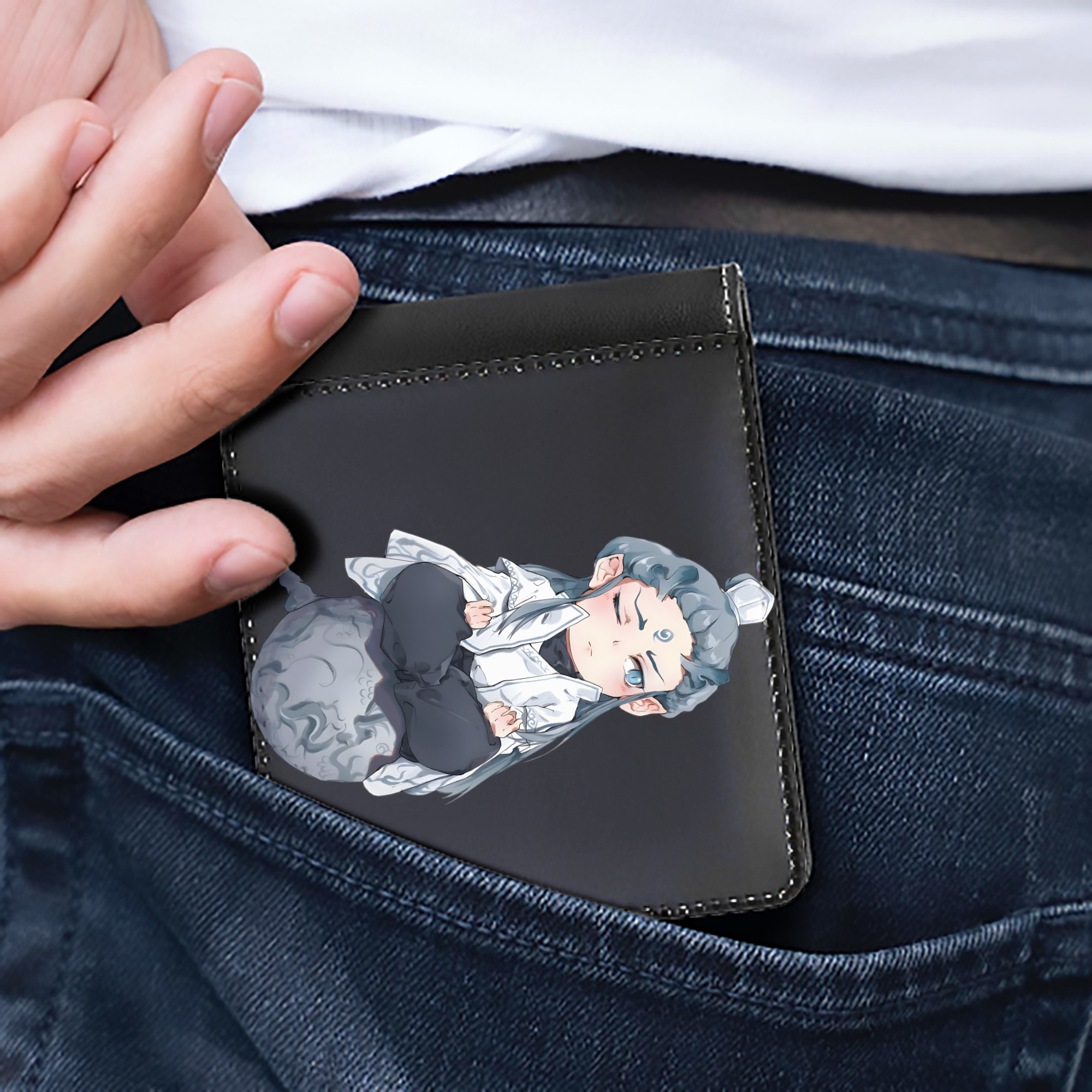 Ne Zha 2 ナタ 魔童の大暴れ 二つ折り革財布