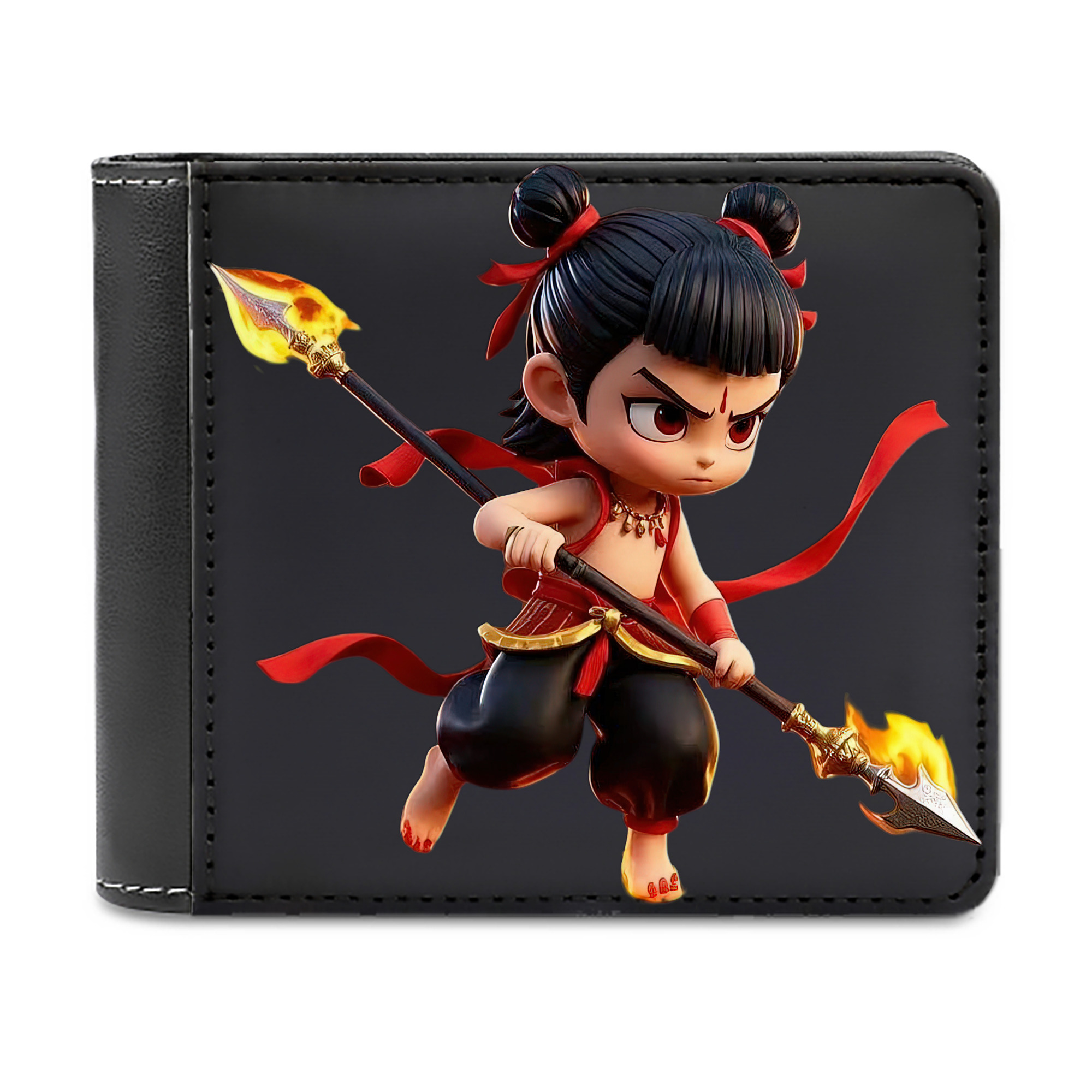 （画像用） Ne Zha 2 ナタ 魔童の大暴れ 二つ折り革財布